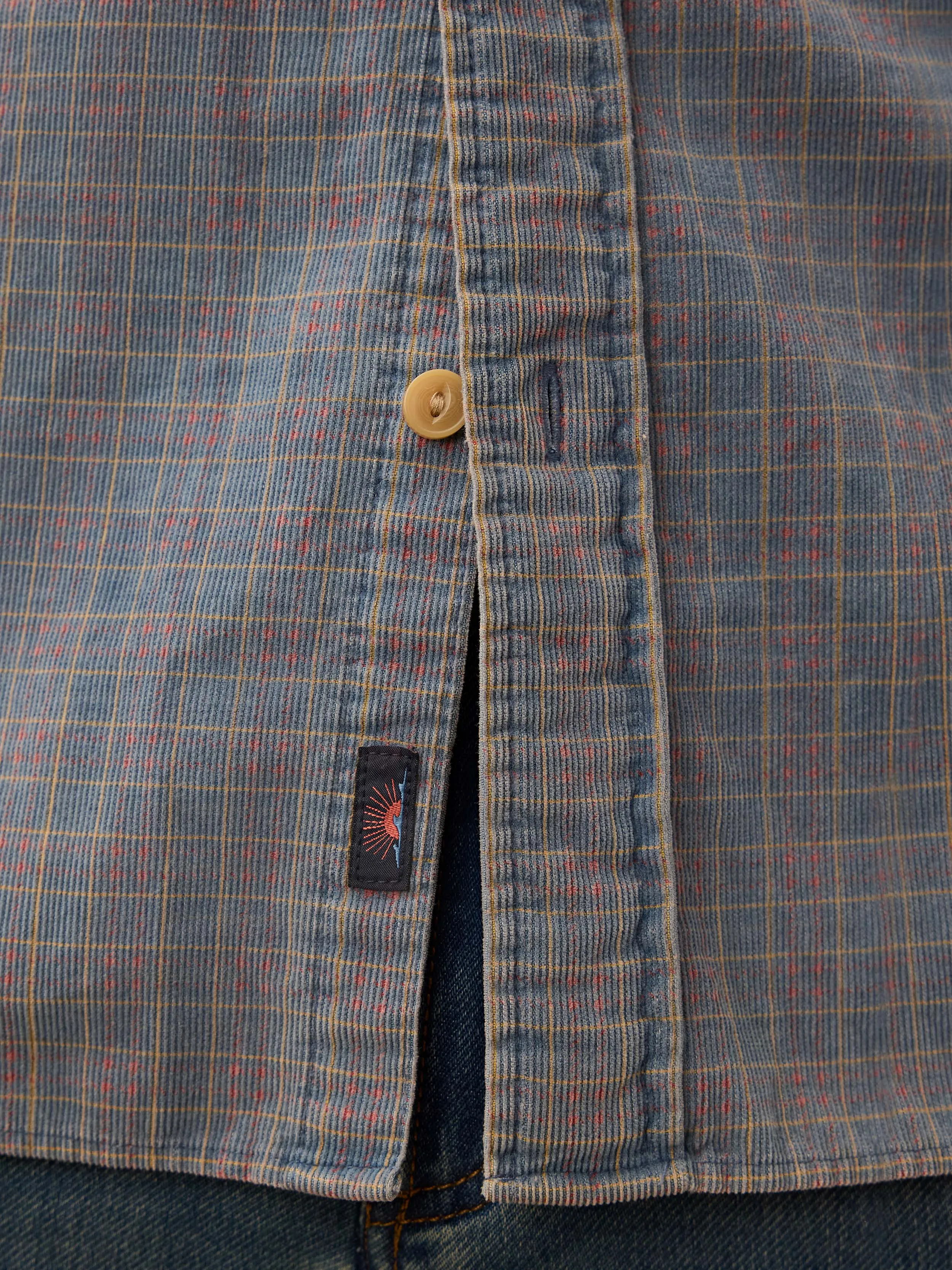 Corduroy Workshirt - Indigo Belle Plaid sold by Faherty product image thumbnail 4