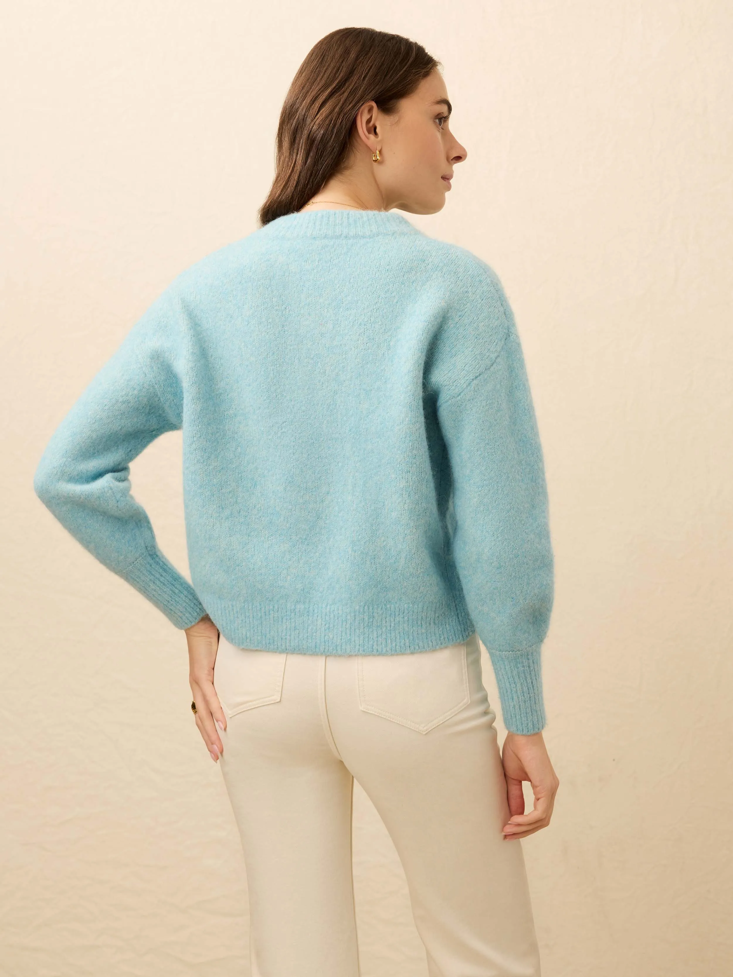 Alpine Cozy Cardigan - Lake Blue sold by Faherty product image thumbnail 5