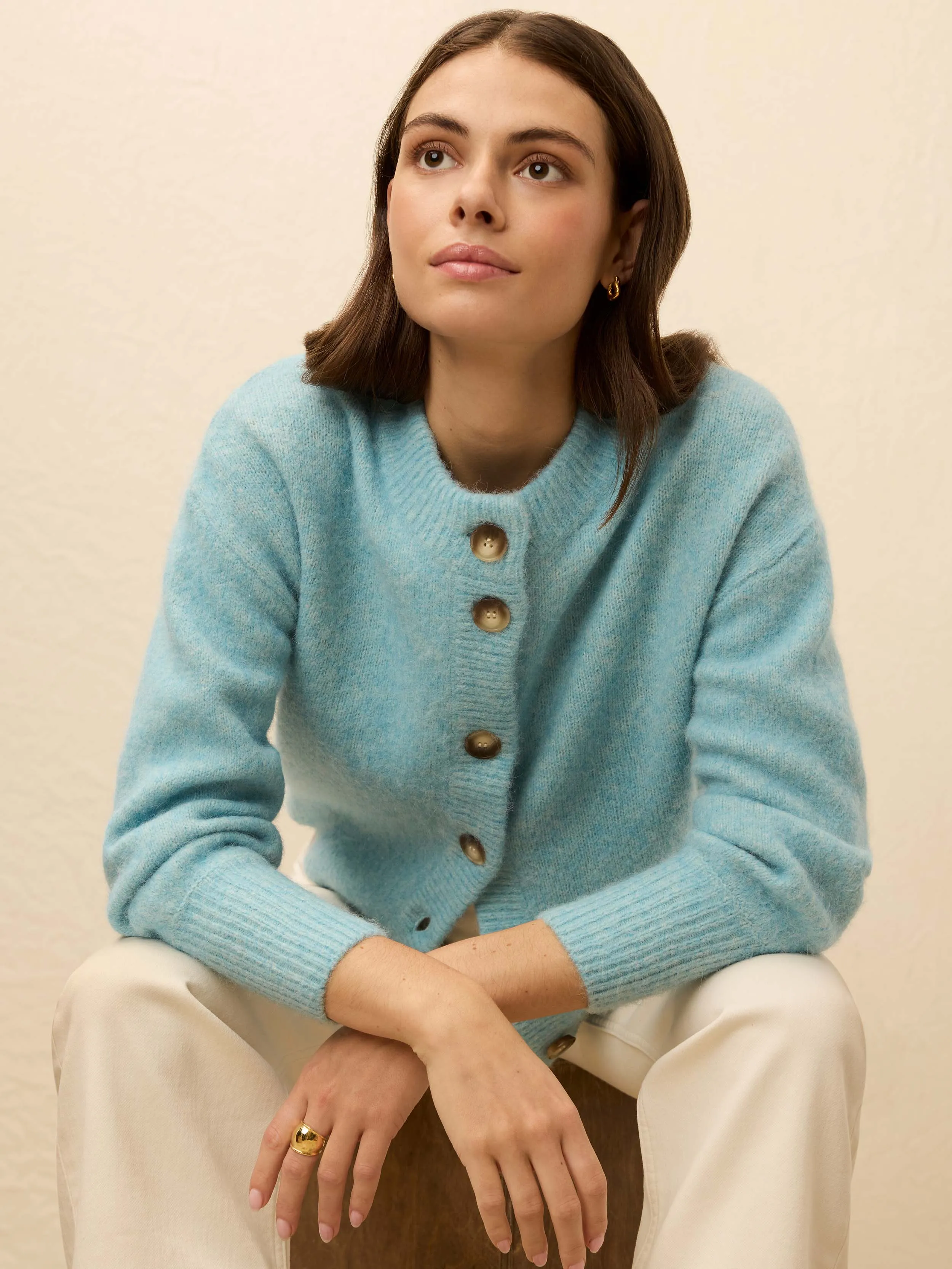 Alpine Cozy Cardigan - Lake Blue sold by Faherty product image thumbnail 2