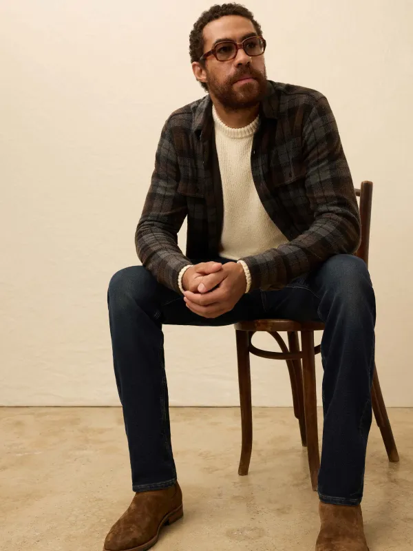 Legend™ Sweater Shirt - Grey Woods Plaid sold by Faherty