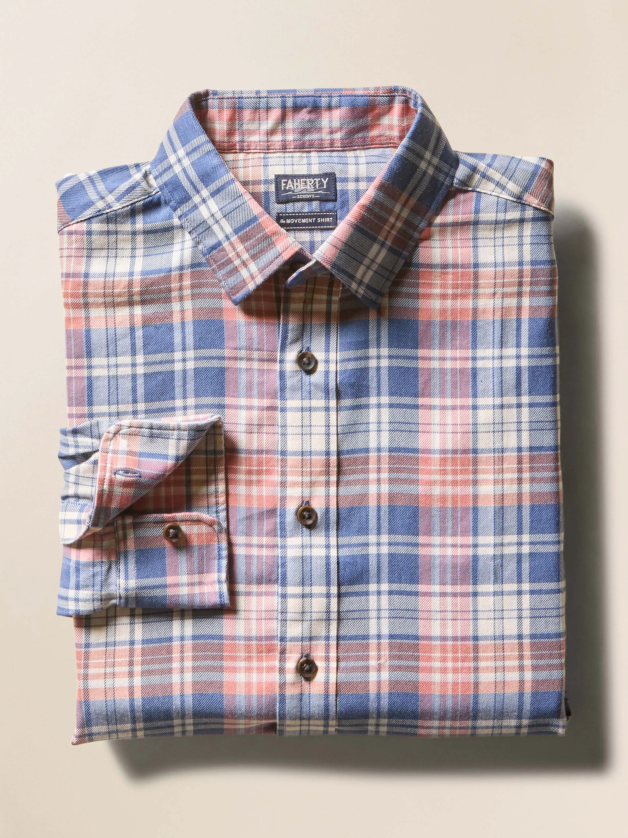 Soft Twill Movement™ Shirt - Autumn Plaid sold by Faherty