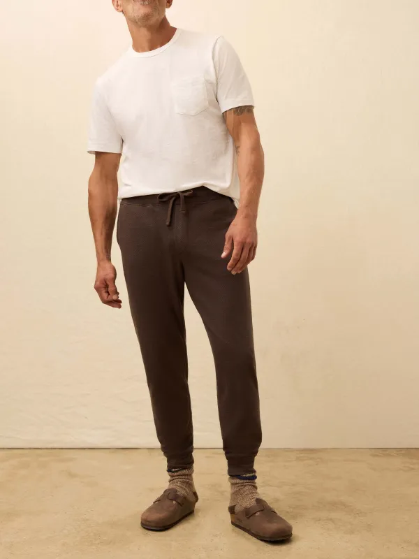 Legend Sweatpant - Valley Brown Twill sold by Faherty