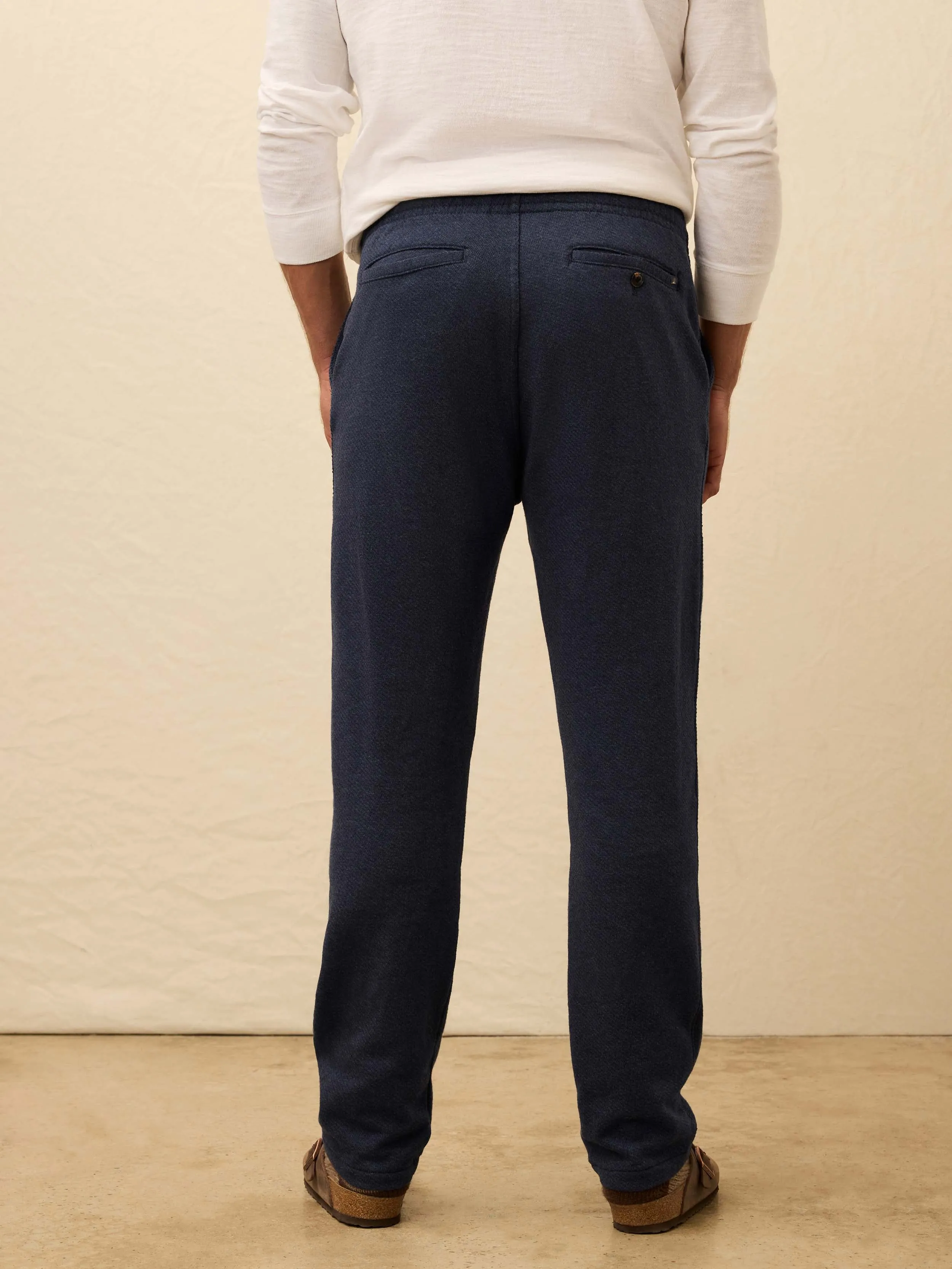 Inlet Jogger Pant - Navy Night Melange sold by Faherty product image thumbnail 4