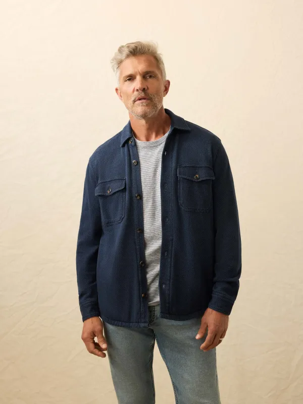 Inlet Knit CPO - Hendricks Indigo Wash sold by Faherty