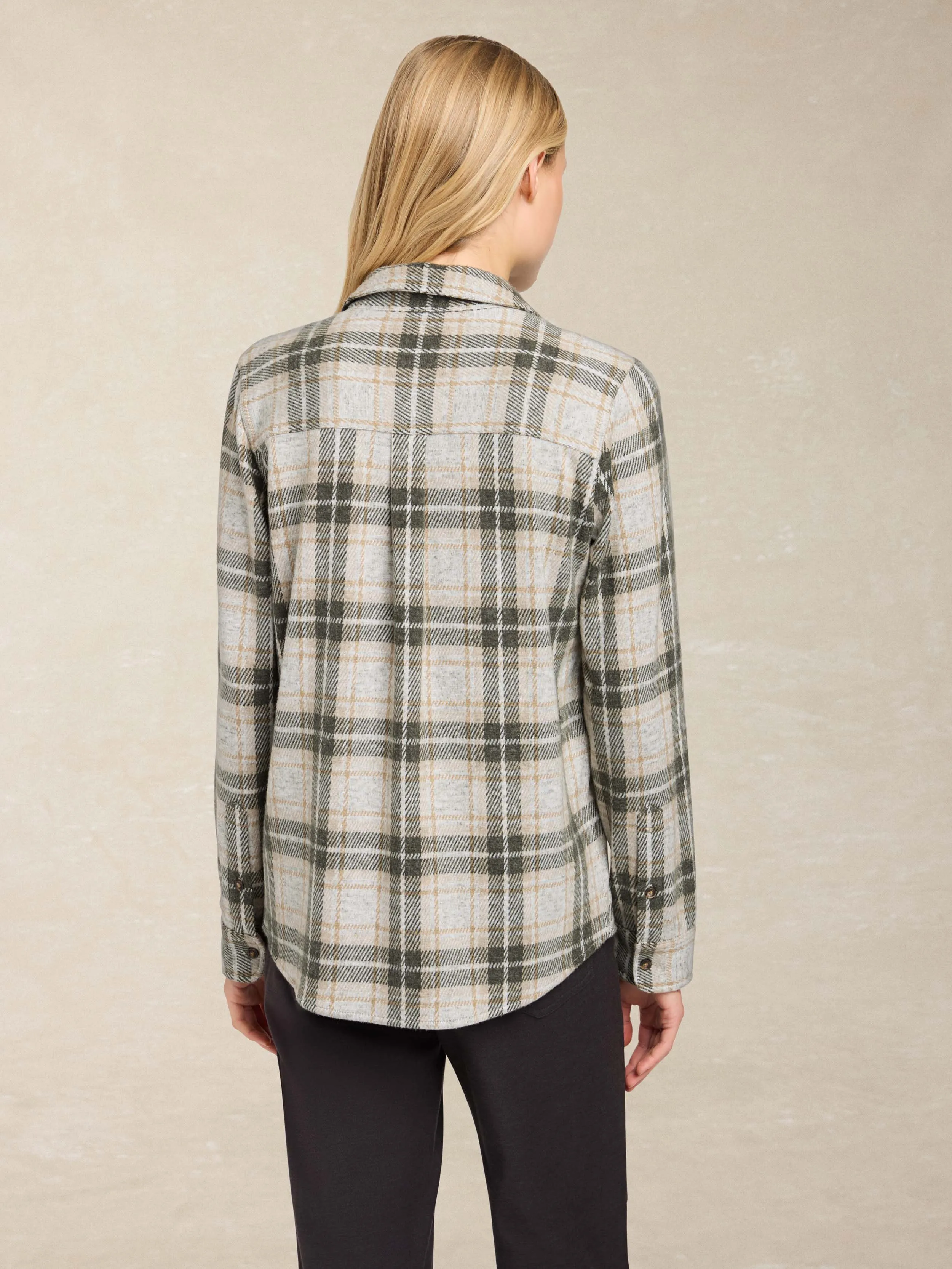 Legend™ Sweater Shirt - Olive Grove sold by Faherty product image thumbnail 3