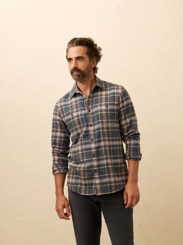 Heirloom Portuguese Flannel Shirt - Santa Cruz Plaid sold by Faherty