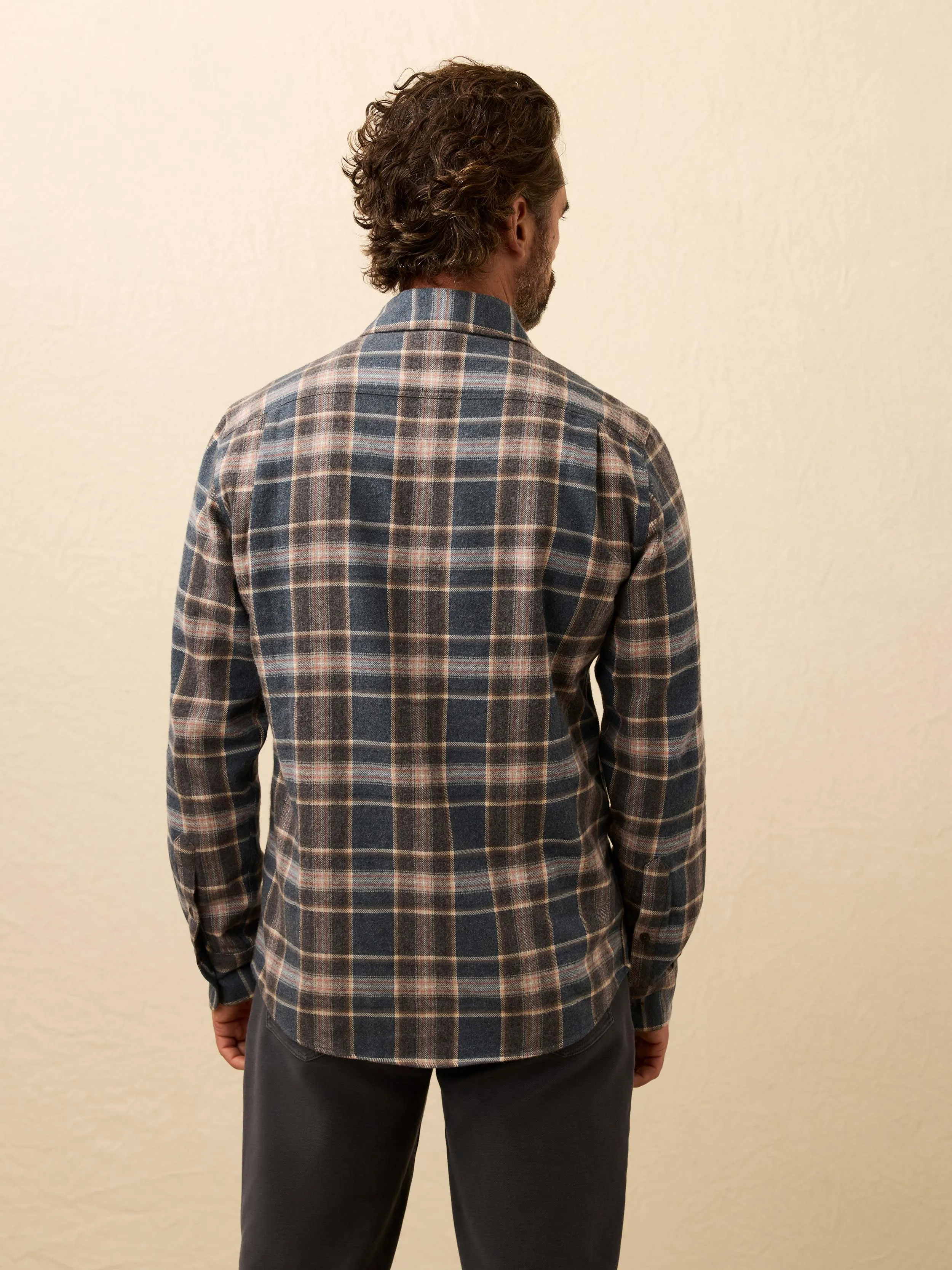 Heirloom Portuguese Flannel Shirt - Santa Cruz Plaid sold by Faherty product image thumbnail 4