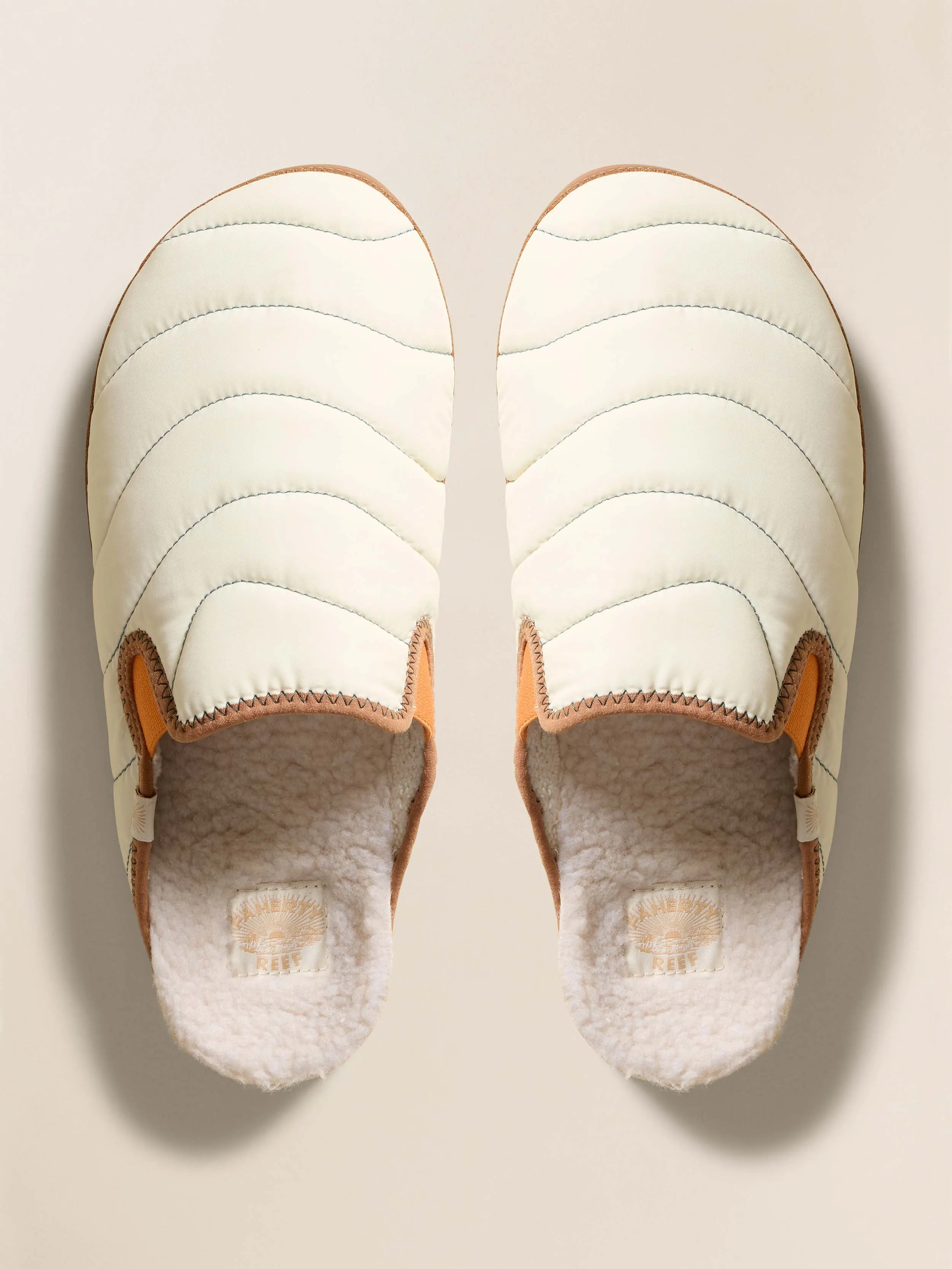 Faherty X REEF Unisex Slipper Scuff - Snowy Montana sold by Faherty
