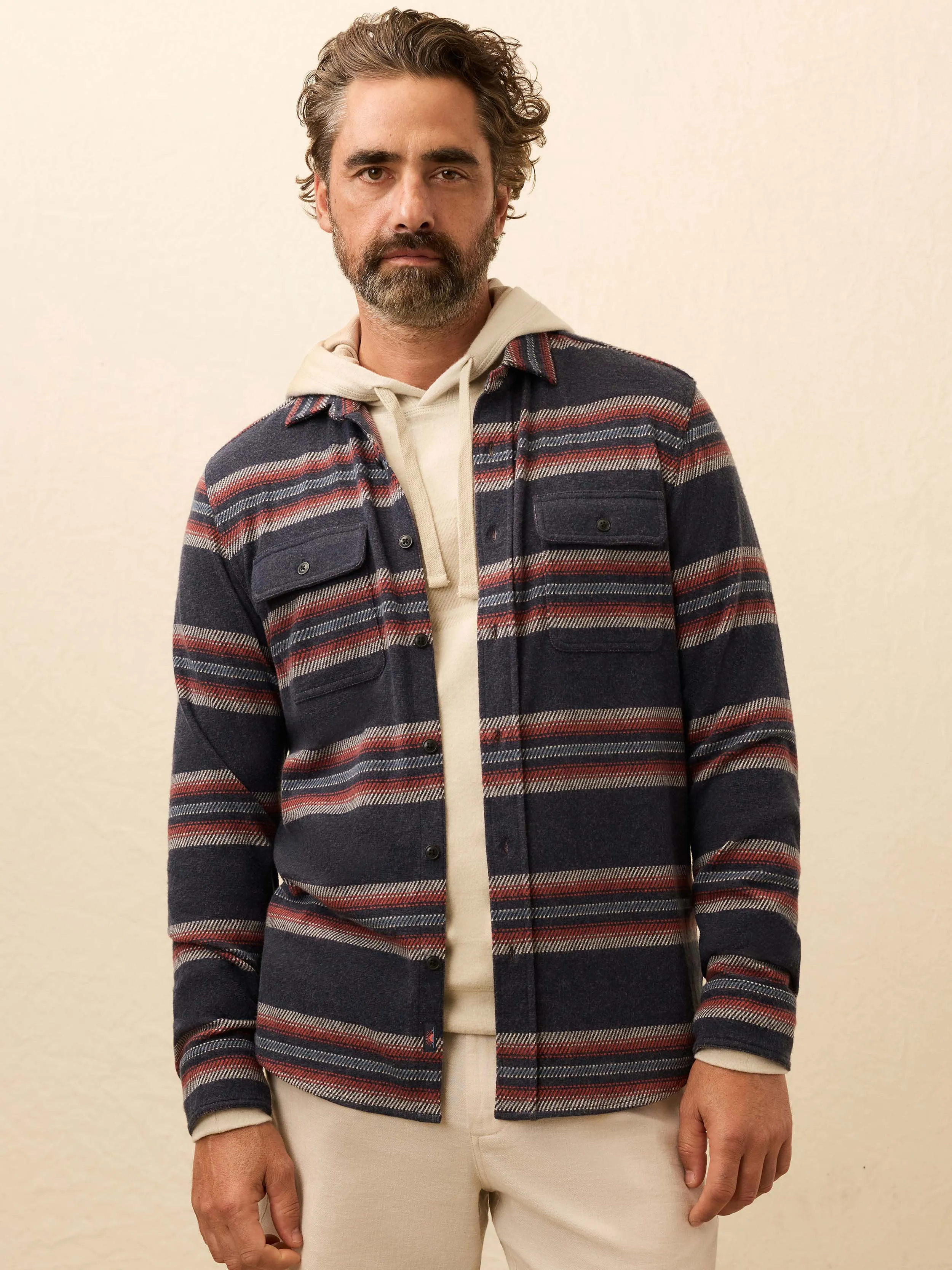 Legend™ Sweater Shirt - Vintage Serape sold by Faherty