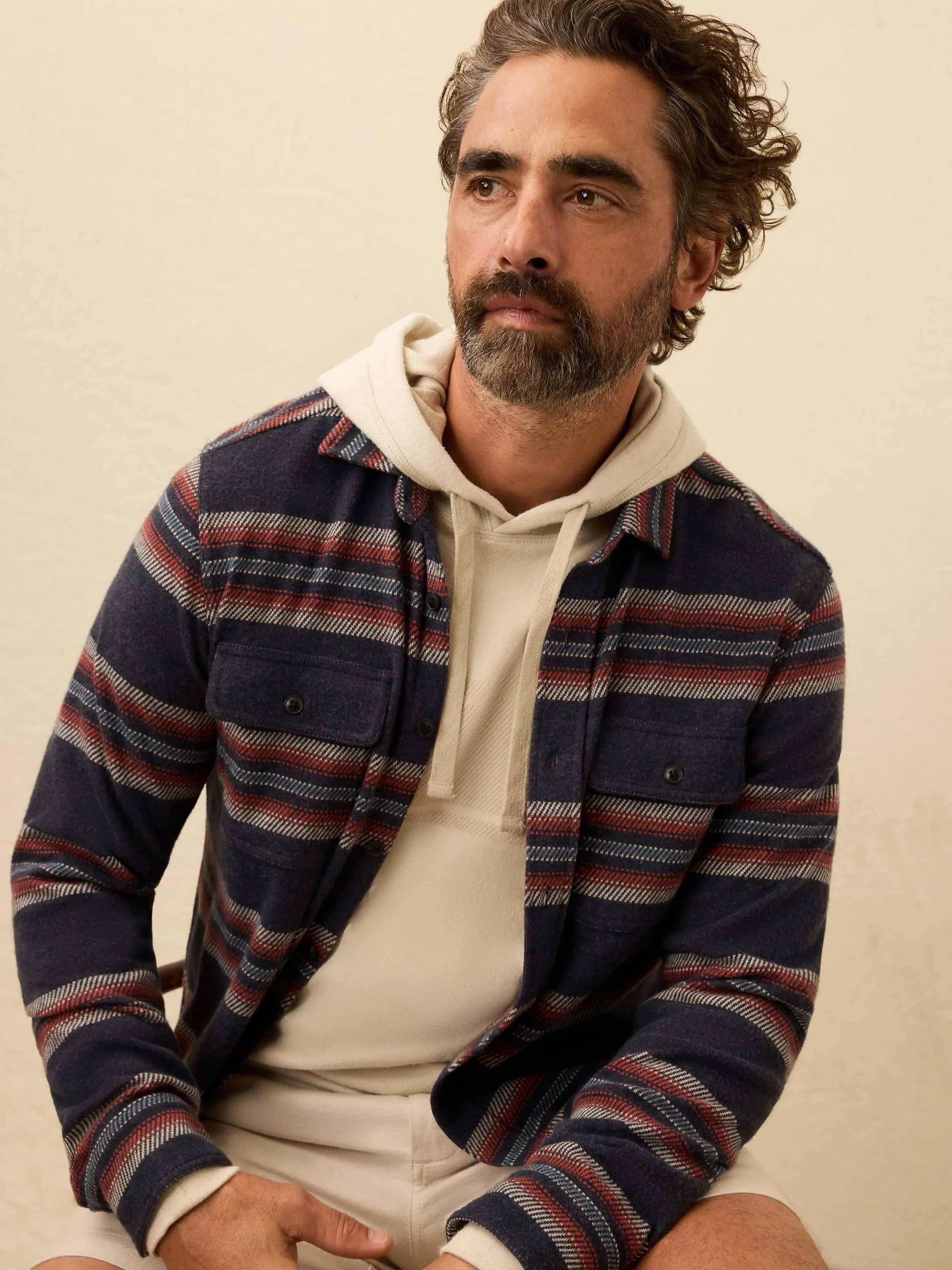 Legend™ Sweater Shirt - Vintage Serape sold by Faherty product image thumbnail 3