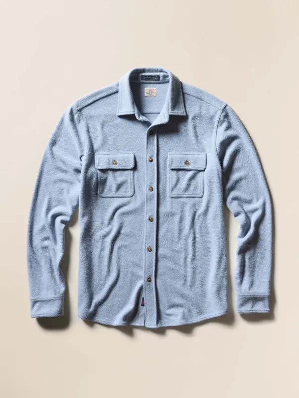 Legend™ Sweater Shirt - Alaskan Blue Twill sold by Faherty