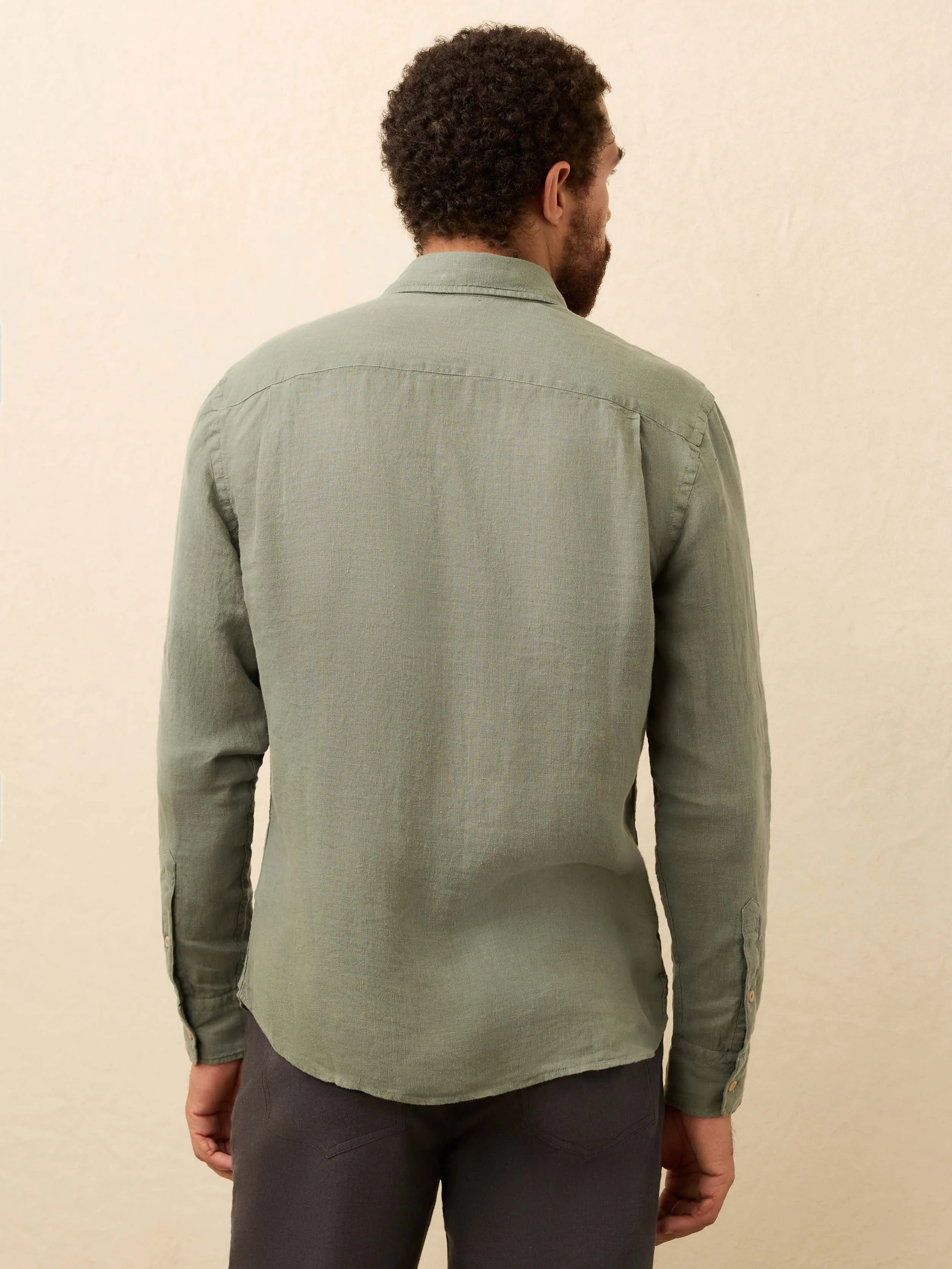 Laguna Linen Shirt - Valley Sage sold by Faherty product image thumbnail 5