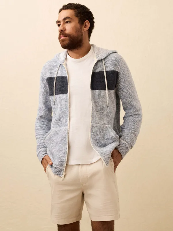 Whitewater Full Zip Hoodie - Whitewater Surf Stripe sold by Faherty