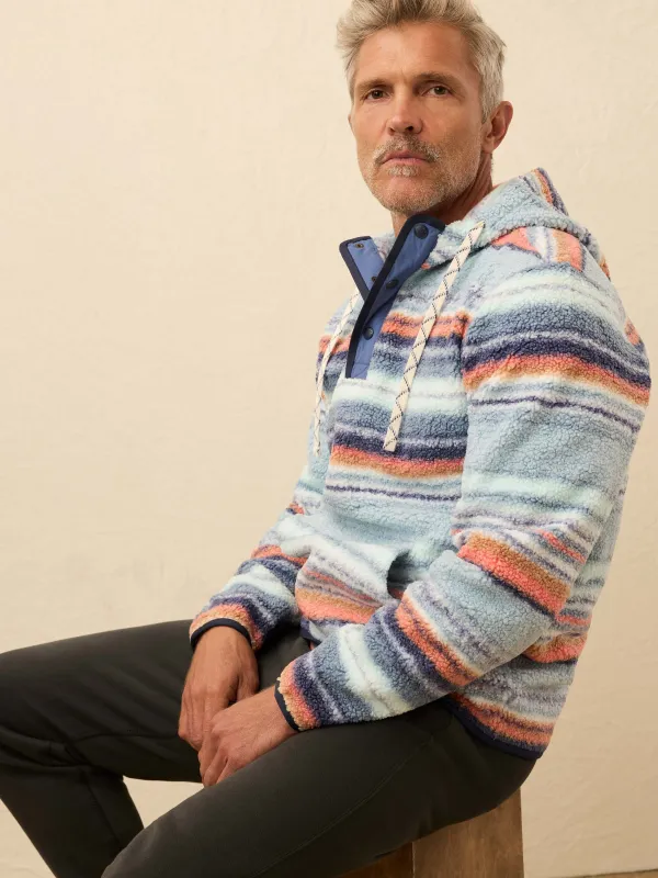 High Pile Fleece Hoodie - Island Sunrise sold by Faherty