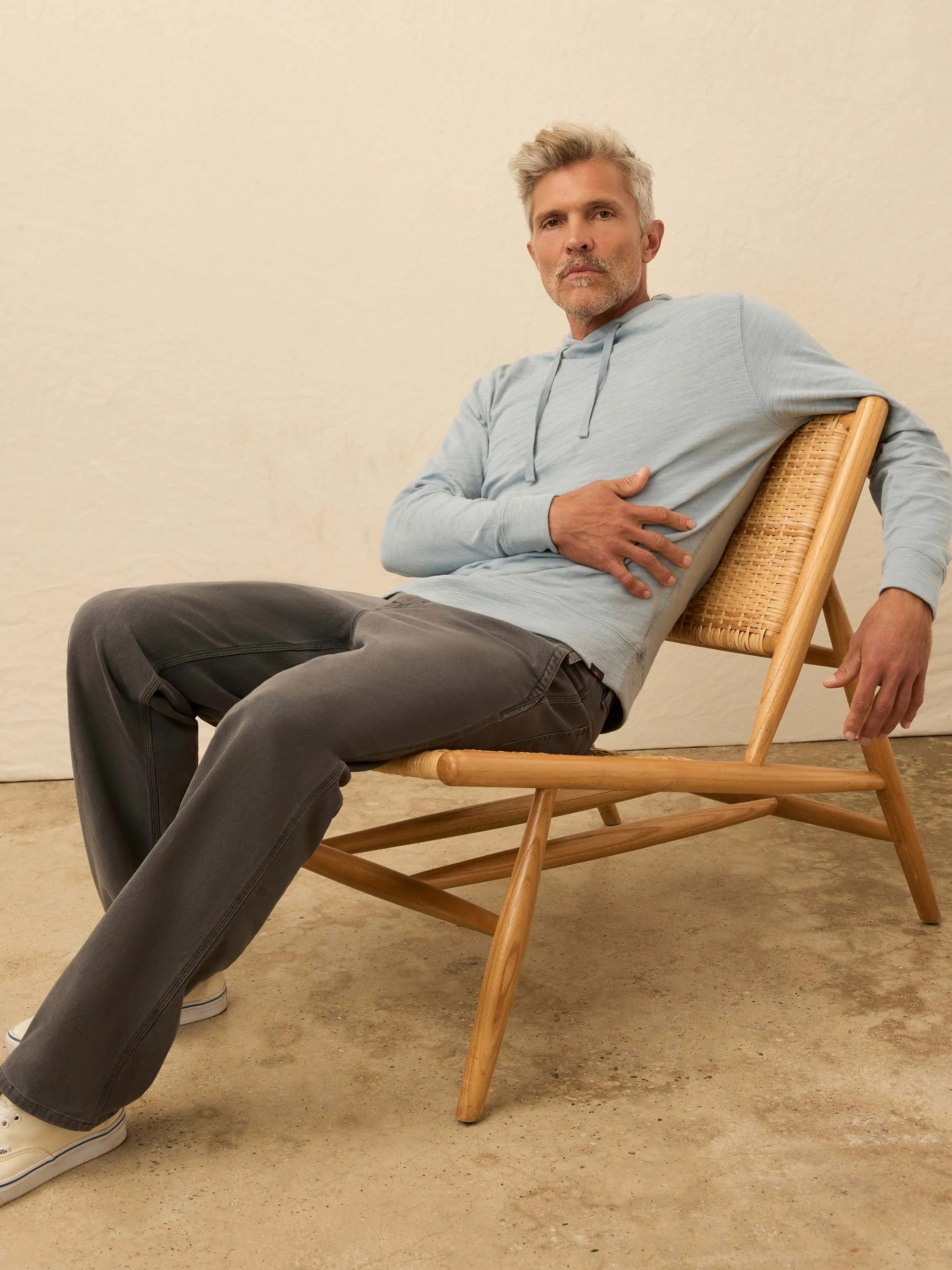 Sunwashed Organic Hoodie - Alaskan Blue sold by Faherty product image thumbnail 5