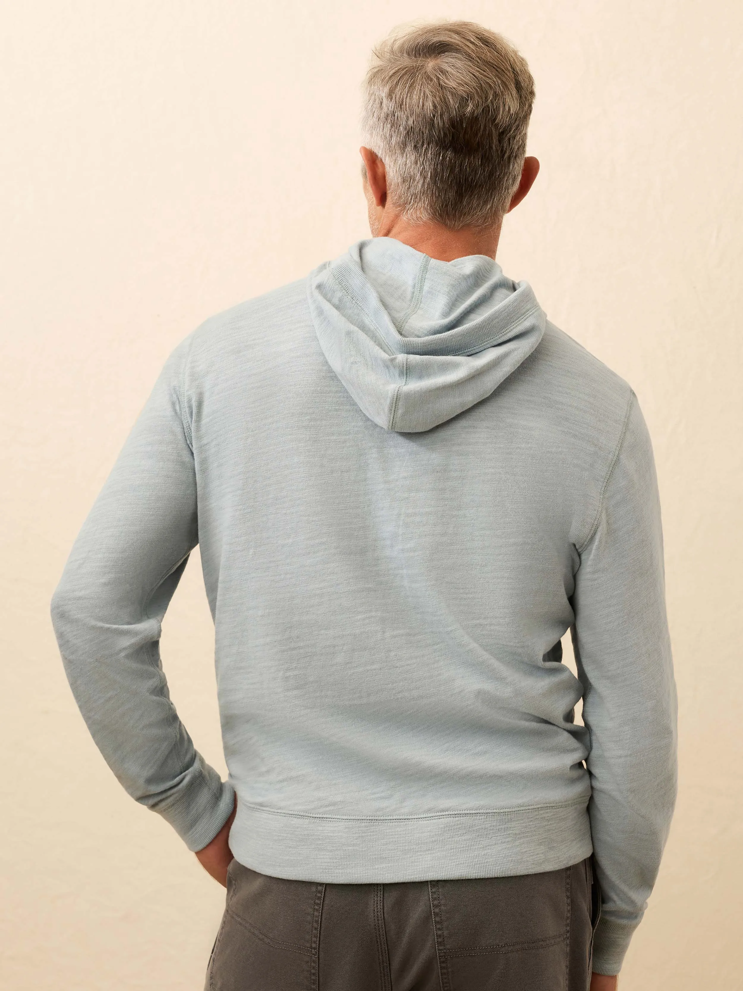 Sunwashed Organic Hoodie - Alaskan Blue sold by Faherty product image thumbnail 4