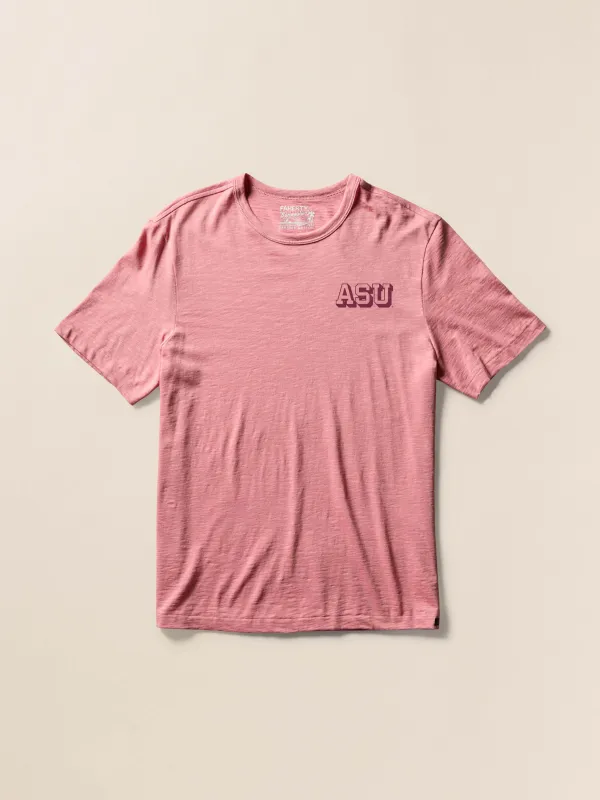Arizona State University Sunwashed Tee - Faded Flag sold by Faherty