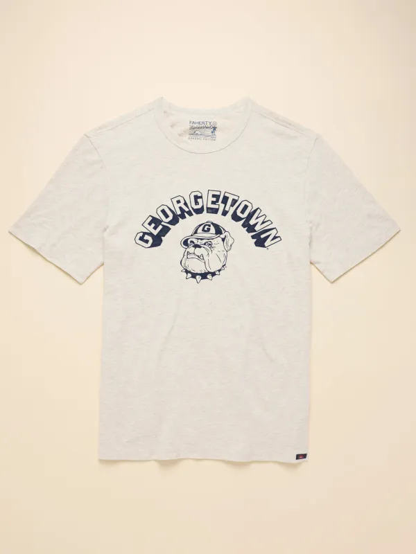 Georgetown Sunwashed Tee - Island Dune Heather sold by Faherty