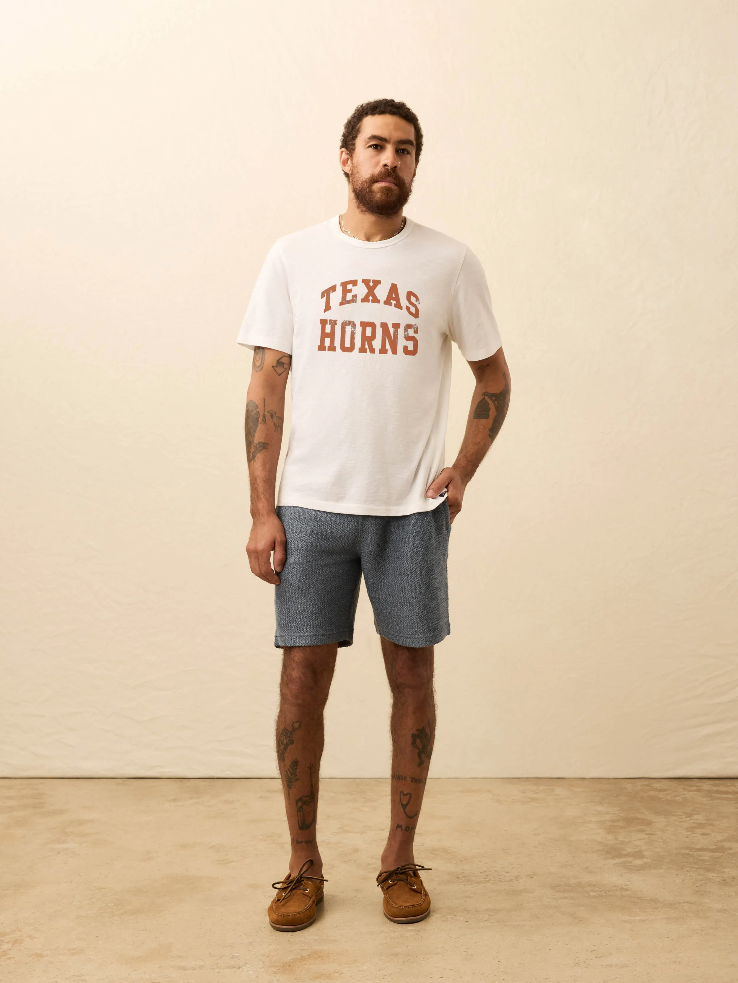 University of Texas Sunwashed Tee - White sold by Faherty product image thumbnail 4