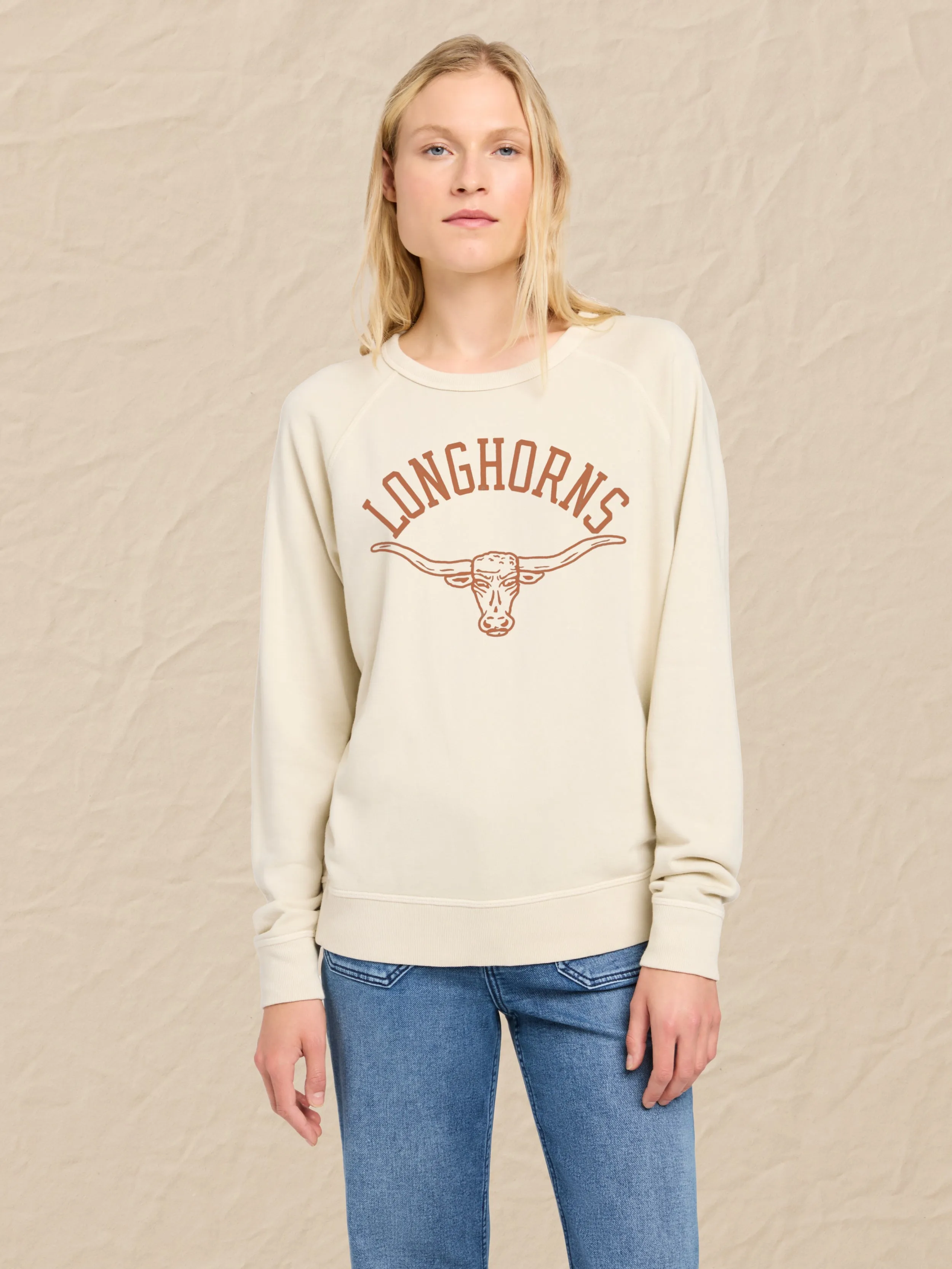University of Texas Coastal Cloud Crew - Summer Sand sold by Faherty