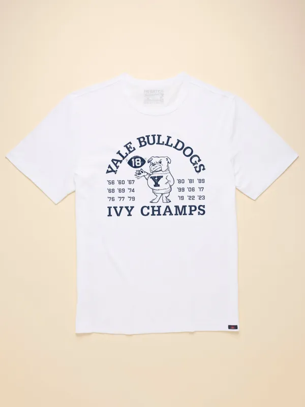 Yale Sunwashed Tee - White sold by Faherty