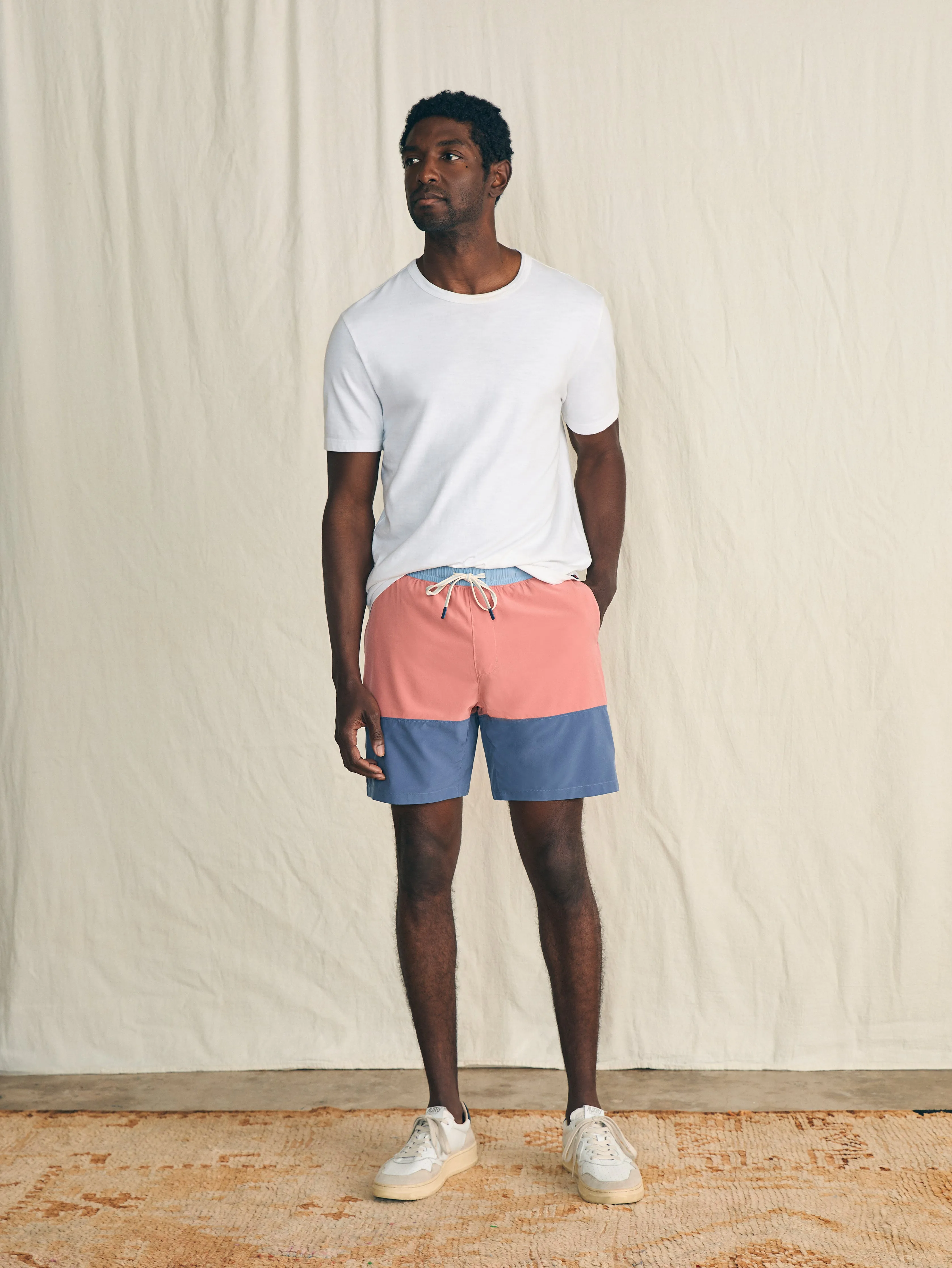 Shorelite Active Swim Short (7" Inseam) - Crest Color Block sold by Faherty product image thumbnail 3