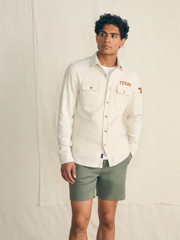 University of Texas Legend Sweater Shirt - Off White sold by Faherty