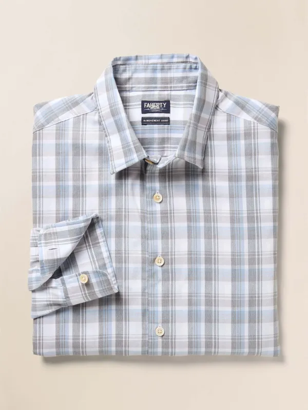 Movement™ Monterey Shirt - Morning Mist Plaid sold by Faherty