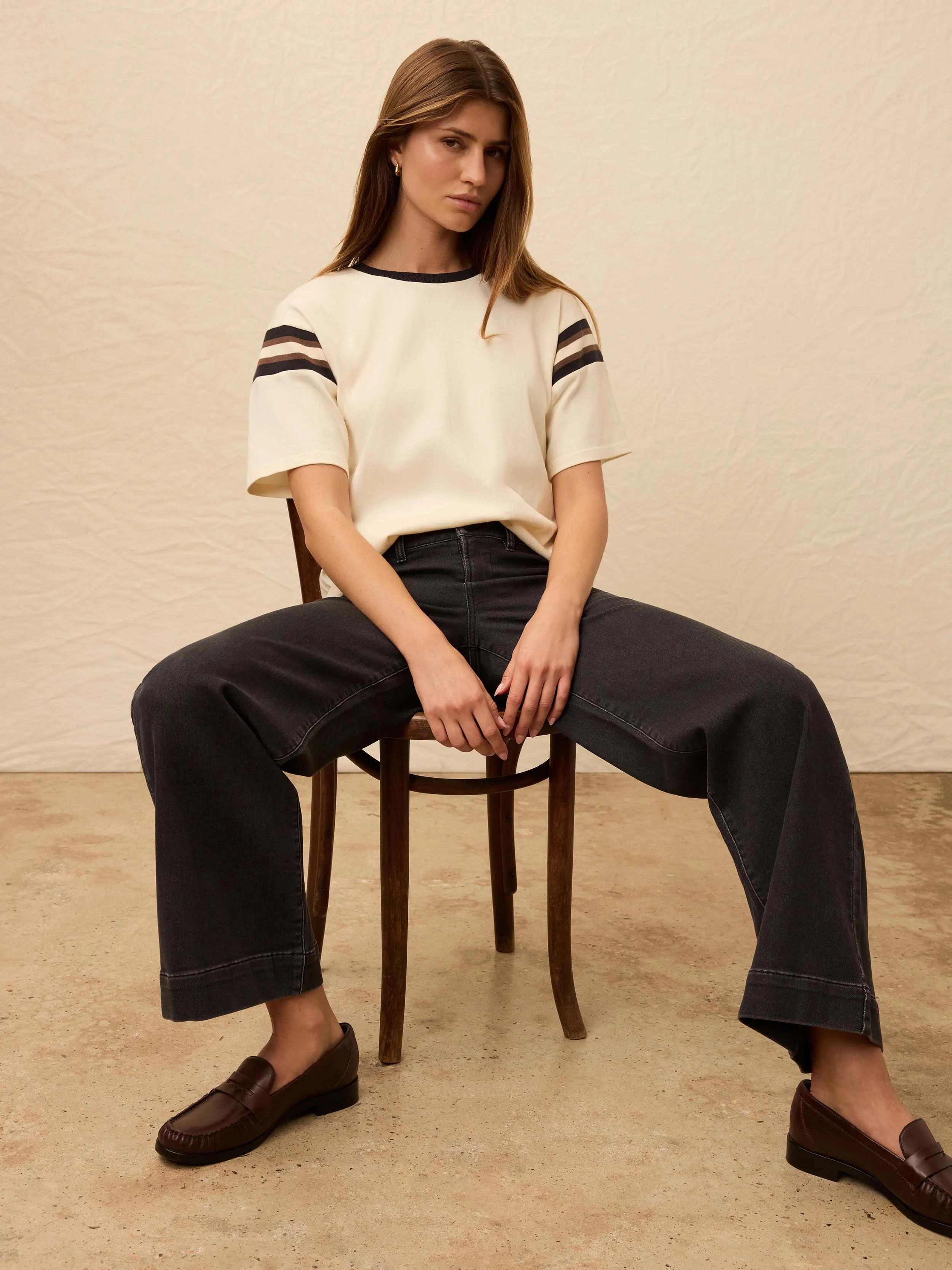 Sport Jersey Throwback Tee - Phantom Varsity sold by Faherty product image thumbnail 3