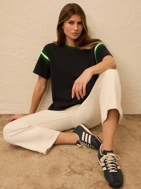 Sport Jersey Throwback Tee - Navy Varsity sold by Faherty