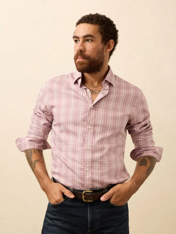 The Movement™ Shirt - Plum Cloud Plaid sold by Faherty