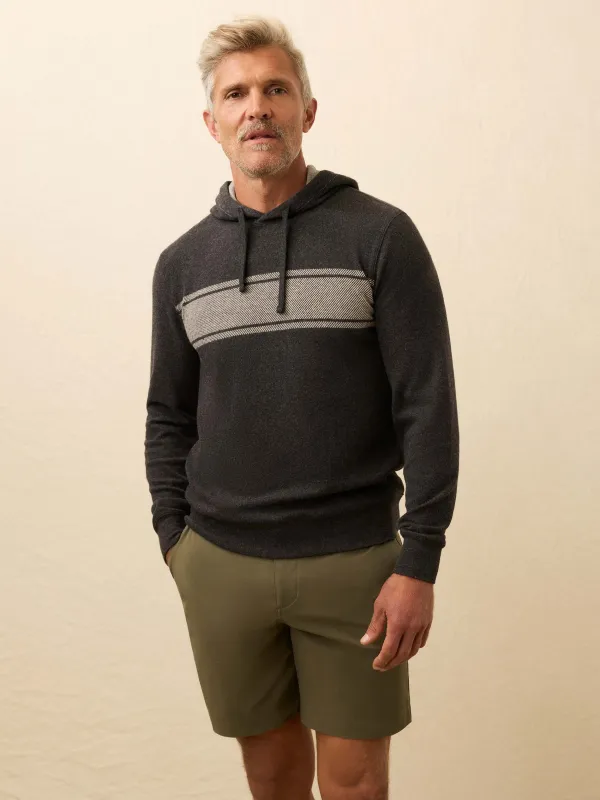 Legend™ Sweater Hoodie - Charcoal Heather Surf Stripe sold by Faherty