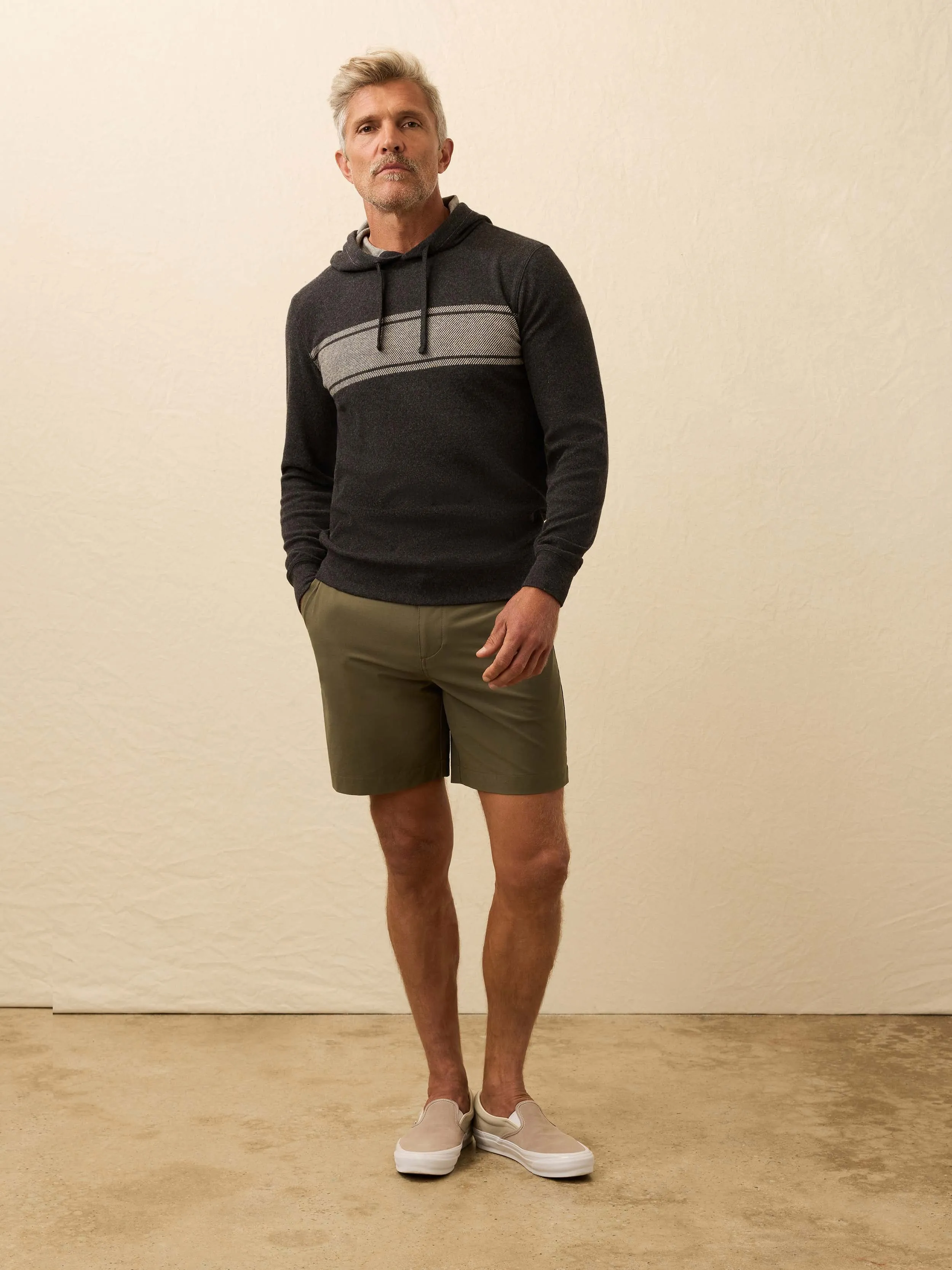 Legend™ Sweater Hoodie - Charcoal Heather Surf Stripe sold by Faherty product image thumbnail 3