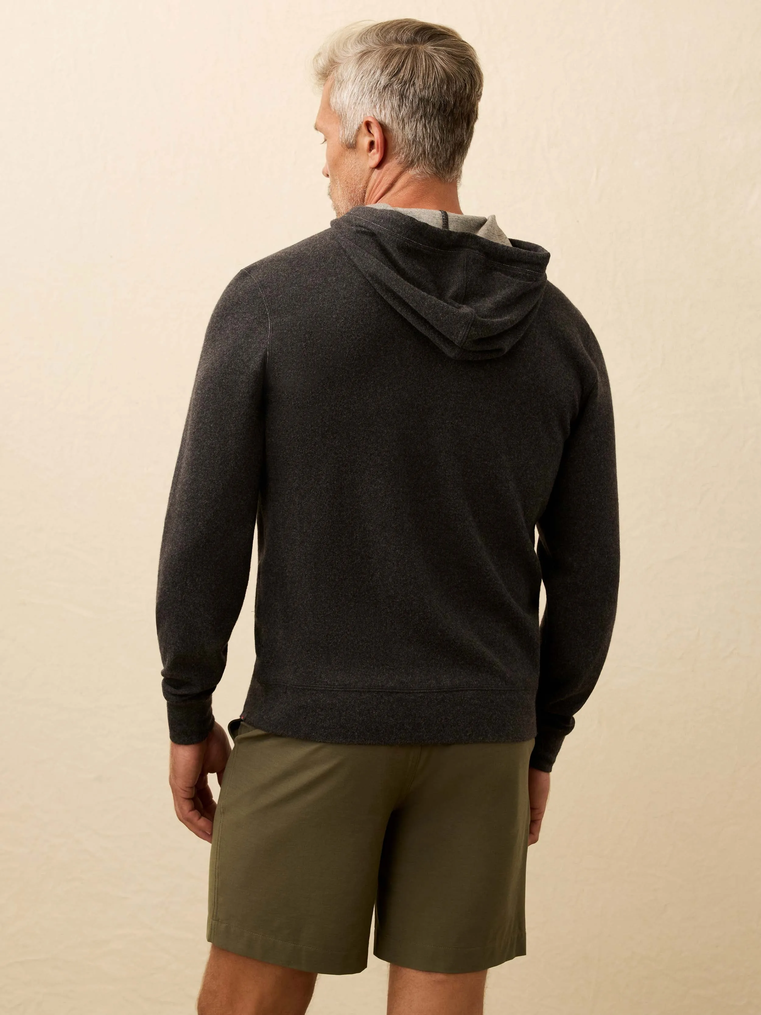 Legend™ Sweater Hoodie - Charcoal Heather Surf Stripe sold by Faherty product image thumbnail 2