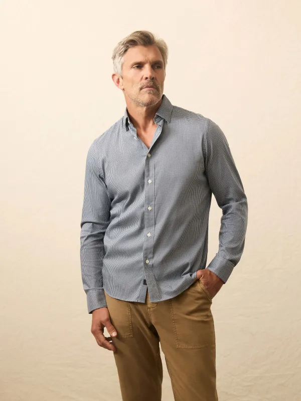 The Movement™ Shirt - Polar Blue Gingham sold by Faherty