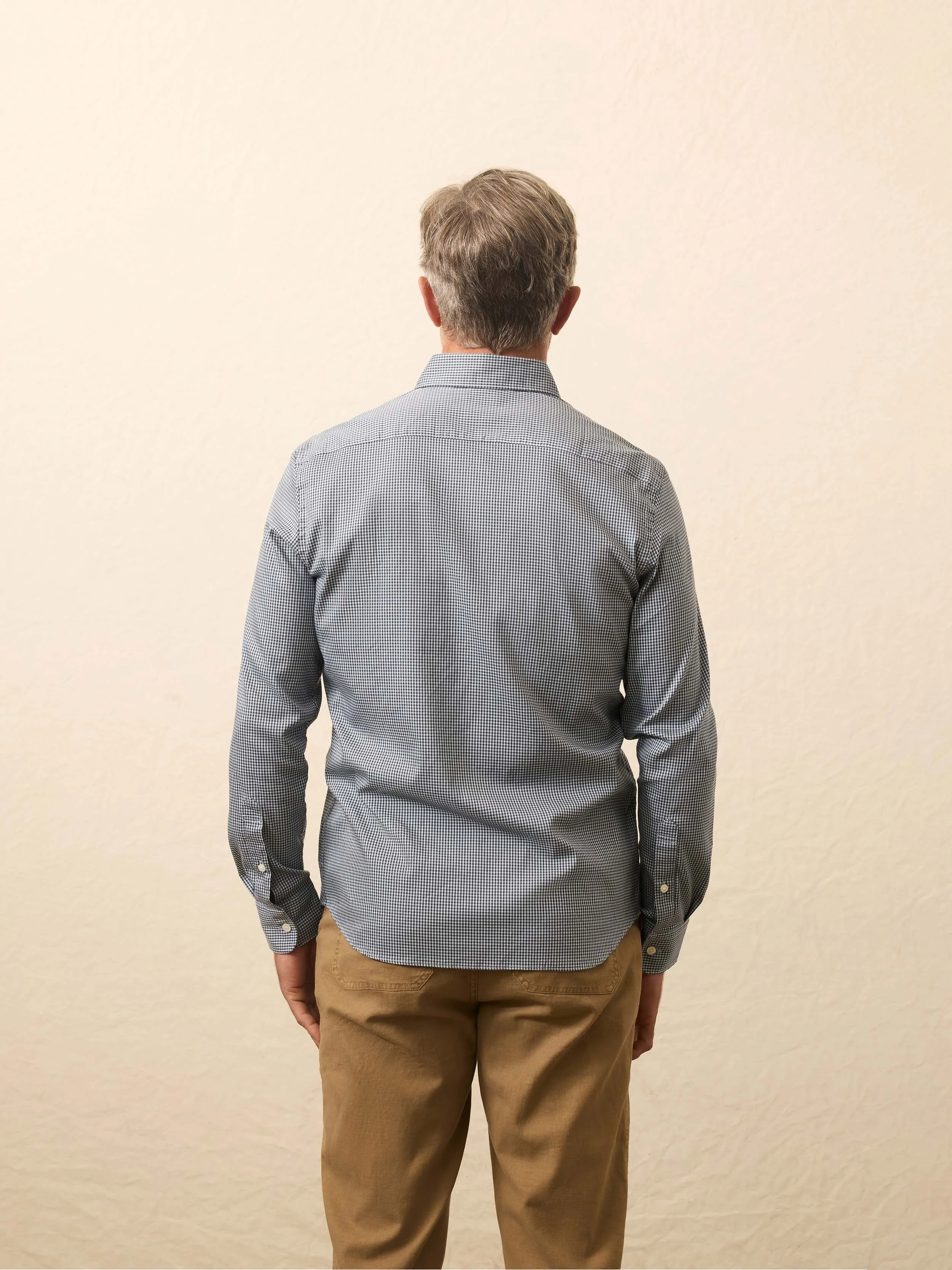 The Movement™ Shirt - Polar Blue Gingham sold by Faherty product image thumbnail 3