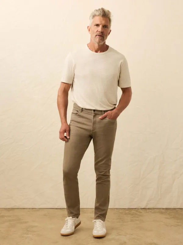 Stretch Terry 5-Pocket - Dark Rye sold by Faherty