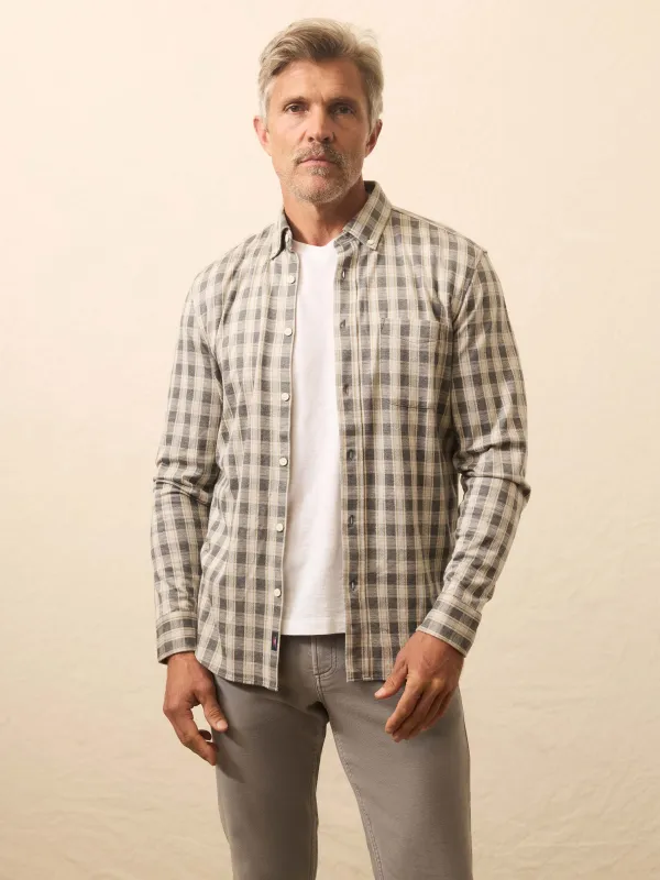 Coastline Knit Shirt - Valley Grounds Plaid sold by Faherty