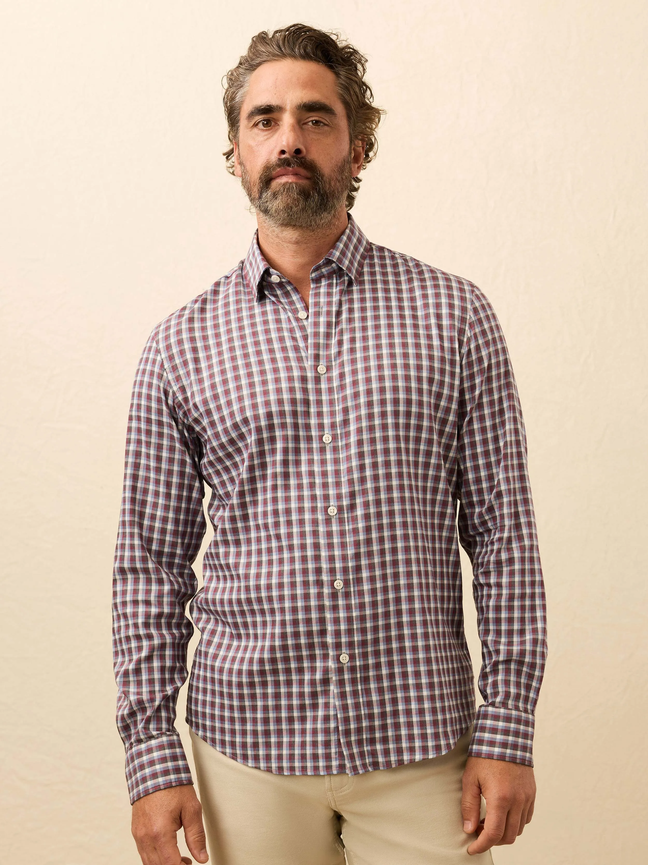 The Movement™ Shirt - Winter Cranberry Plaid sold by Faherty