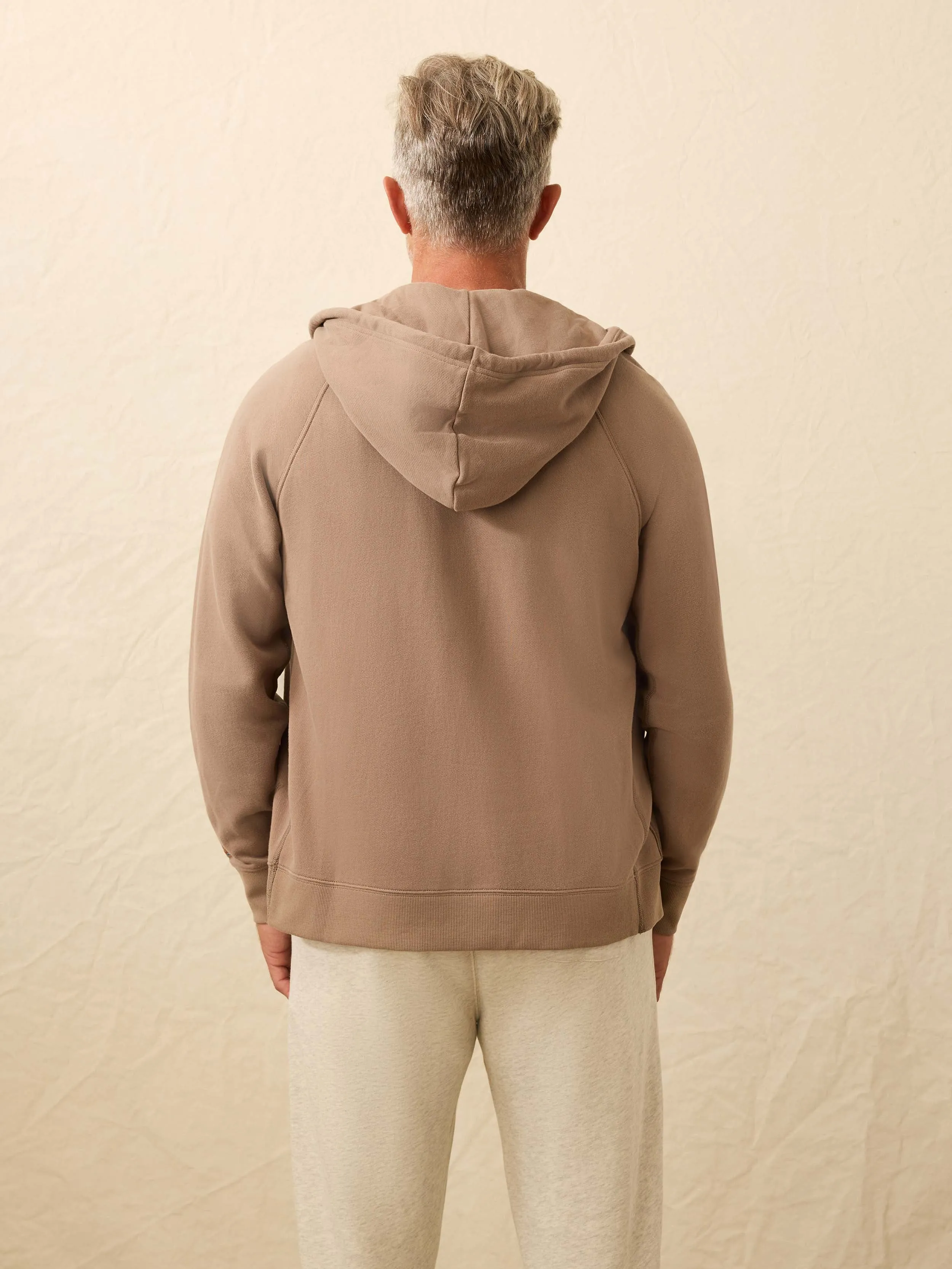 High Standard Fleece Zip Hoodie - Walnut Branch sold by Faherty product image thumbnail 5