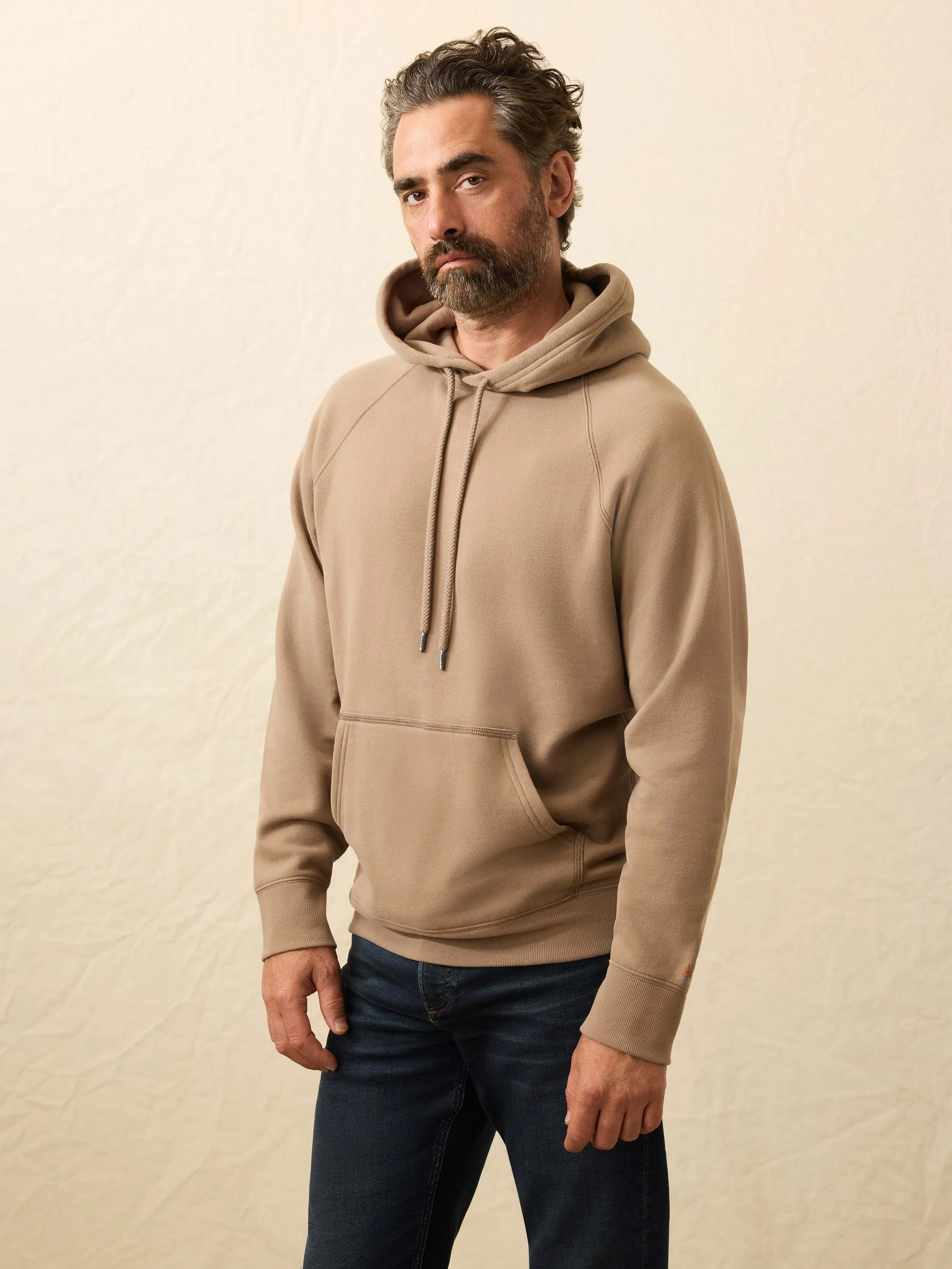 High Standard Fleece Hoodie - Walnut Branch sold by Faherty