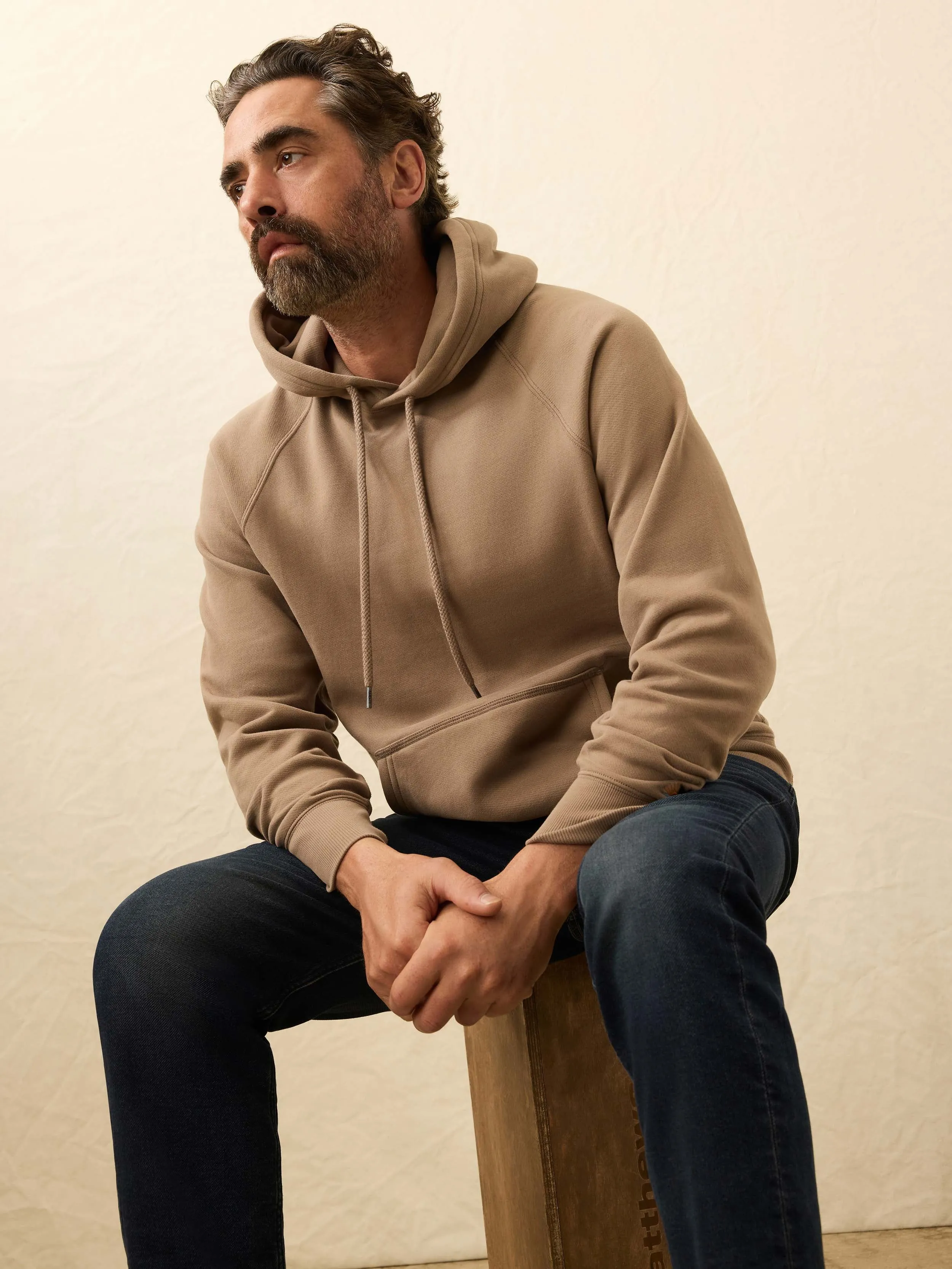 High Standard Fleece Hoodie - Walnut Branch sold by Faherty product image thumbnail 5