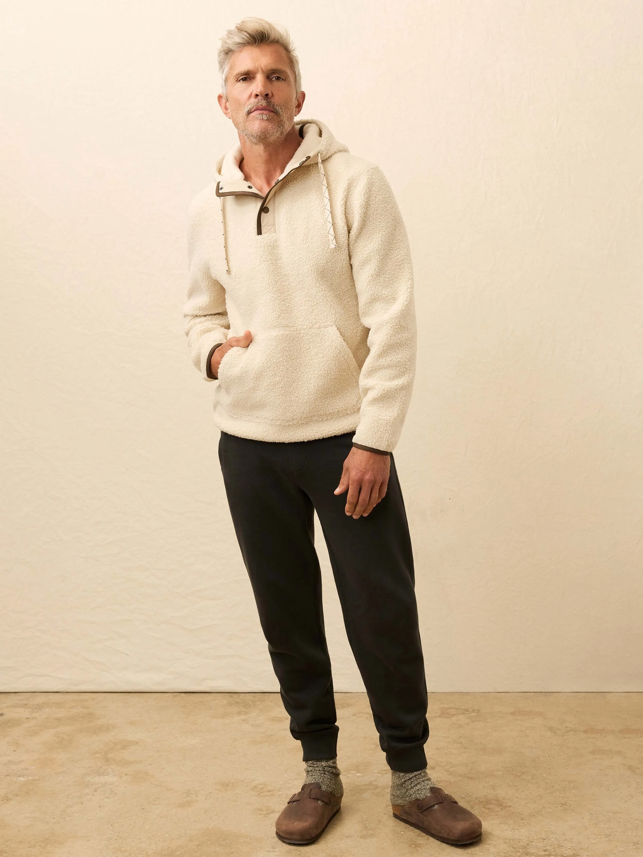 High Pile Fleece Hoodie - Arctic Ivory sold by Faherty product image thumbnail 3