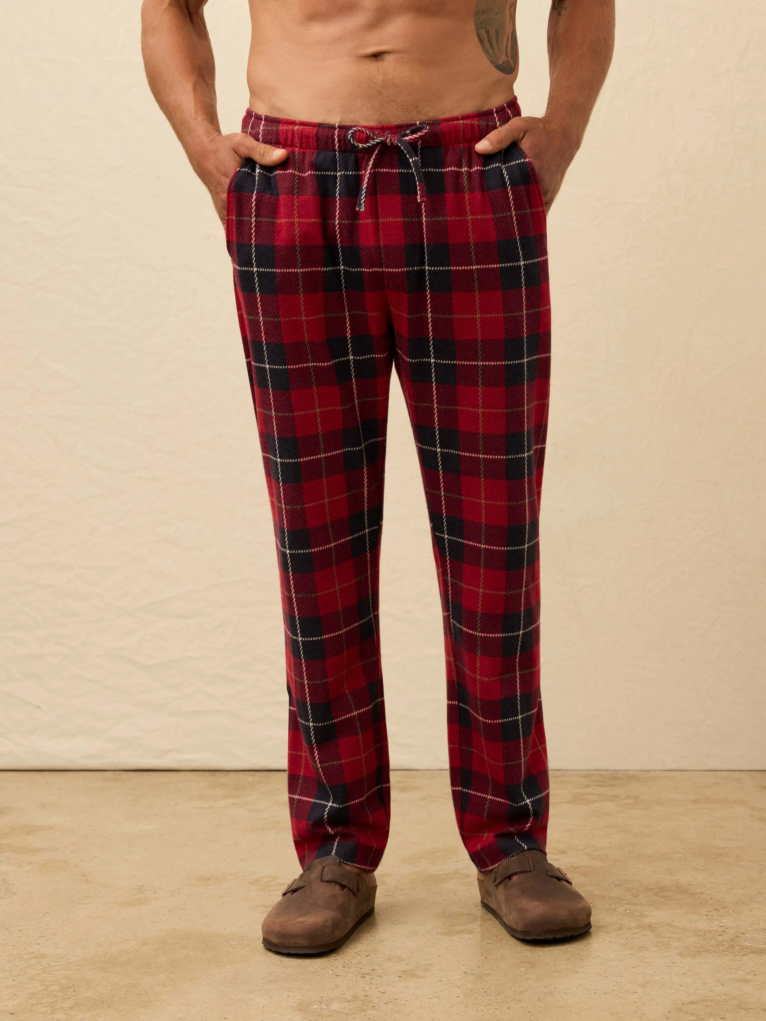 Legend™ Pajama Pant - Crimson River Plaid sold by Faherty product image thumbnail 2