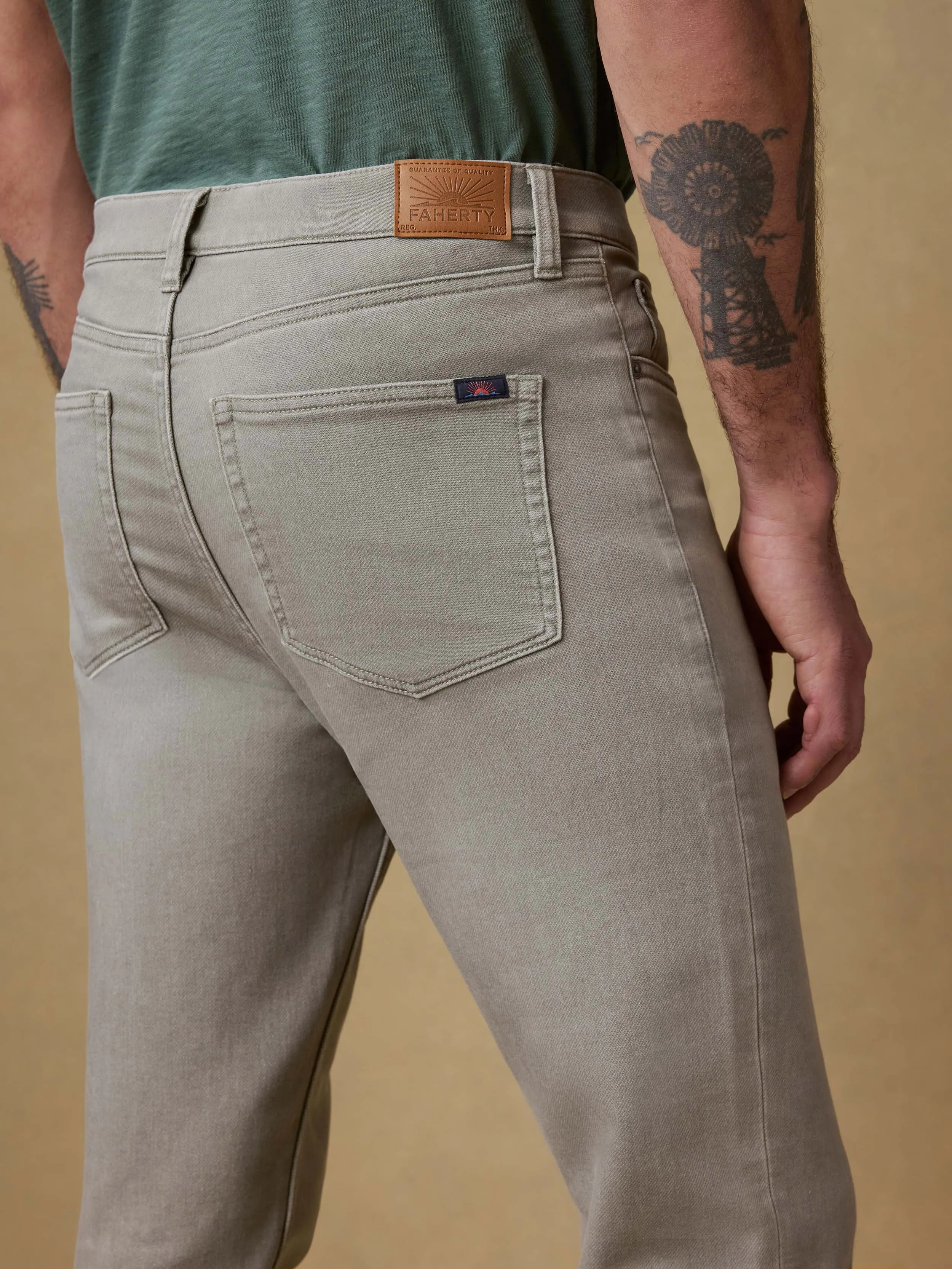 Stretch Terry 5pocket - Coastal Sage sold by Faherty product image thumbnail 3