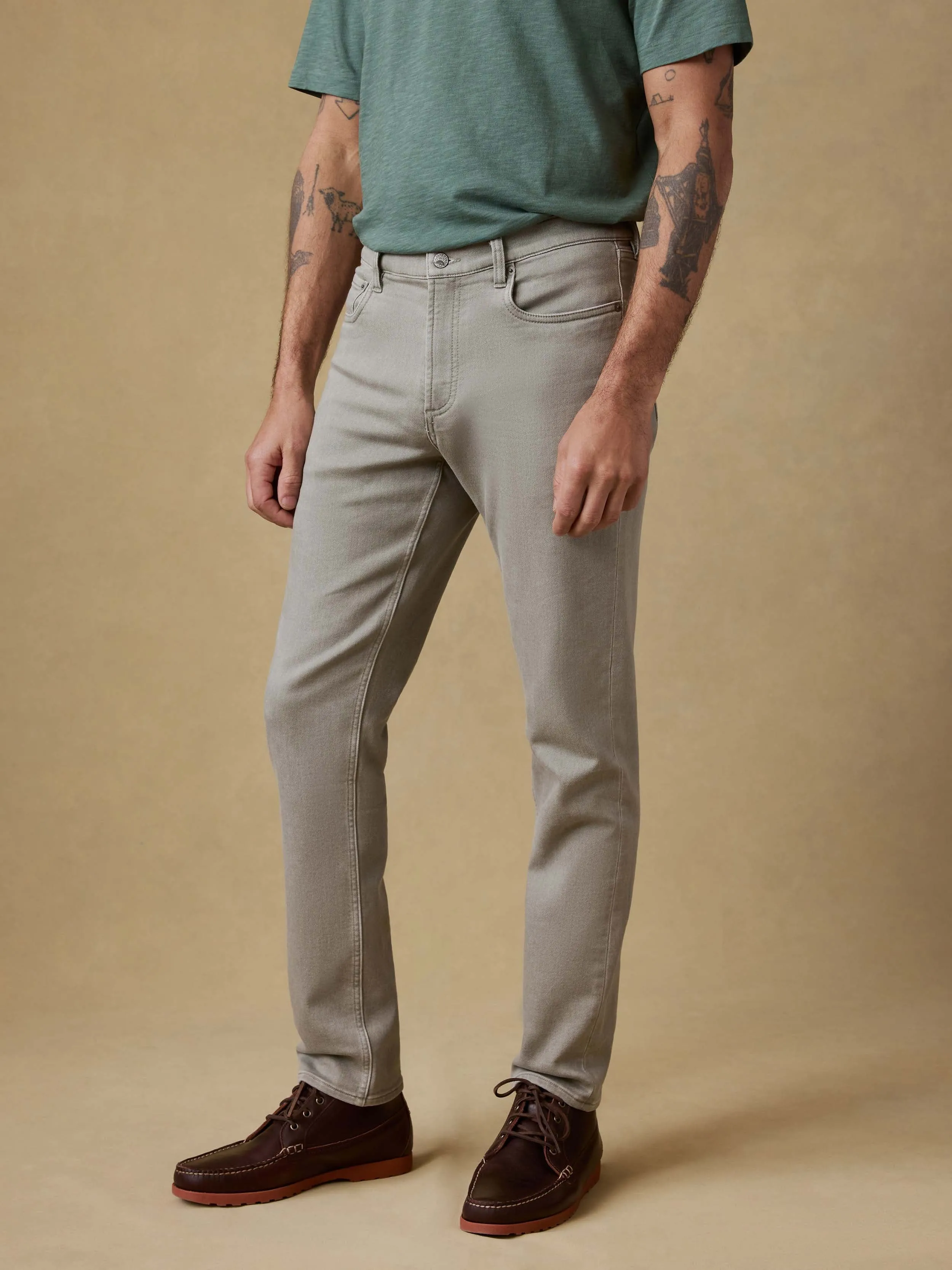 Stretch Terry 5pocket - Coastal Sage sold by Faherty
