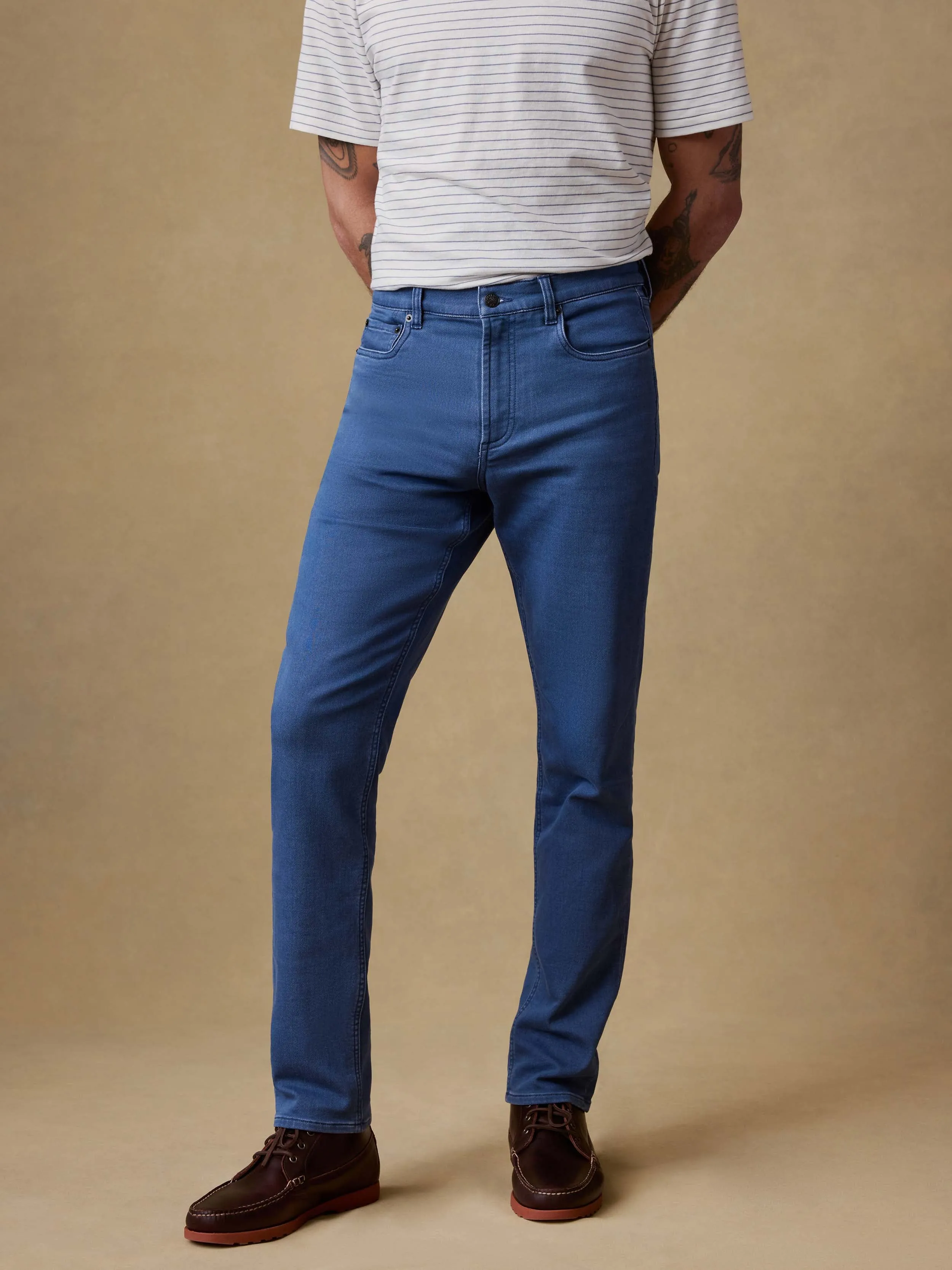 Stretch Terry 5-Pocket Pant - Pacific Tides sold by Faherty product image thumbnail 2