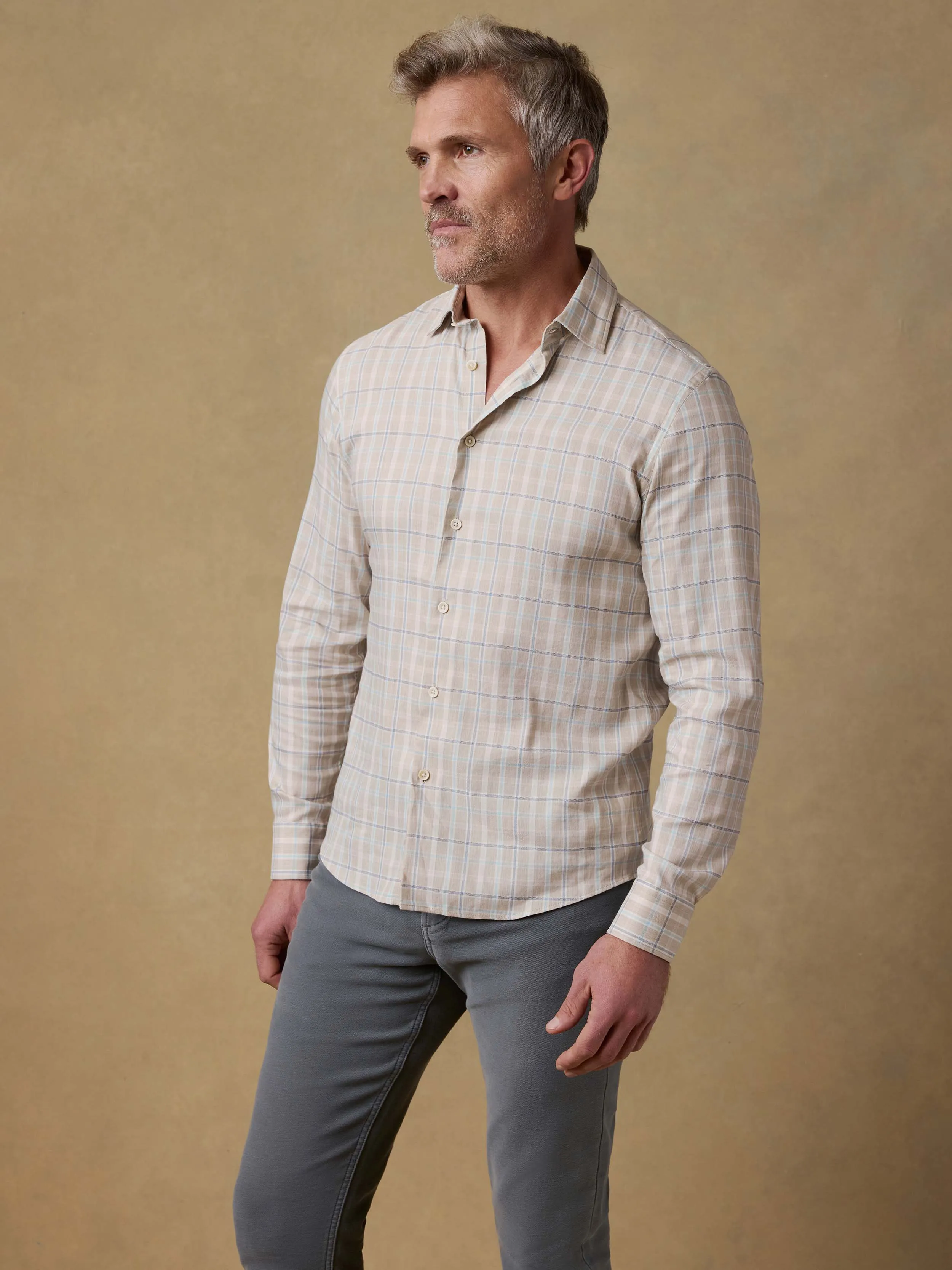 Movement™ Monterey Shirt - Sandy Reef Plaid sold by Faherty product image thumbnail 2