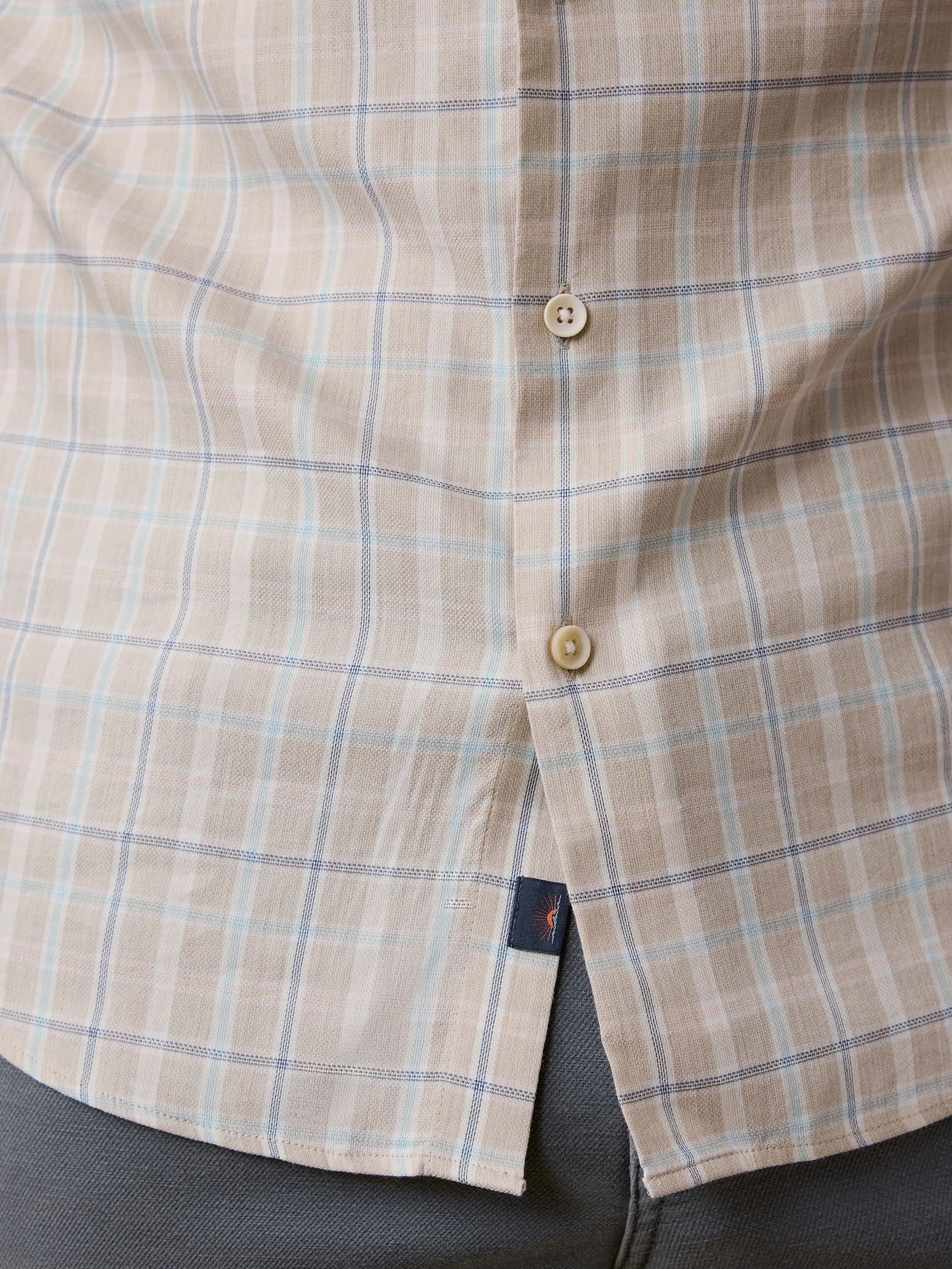 Movement™ Monterey Shirt - Sandy Reef Plaid sold by Faherty product image thumbnail 5