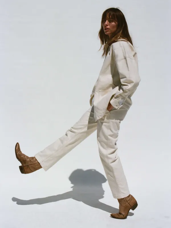 Sunwashed Canvas Dockside Pant - Sea Salt sold by Faherty